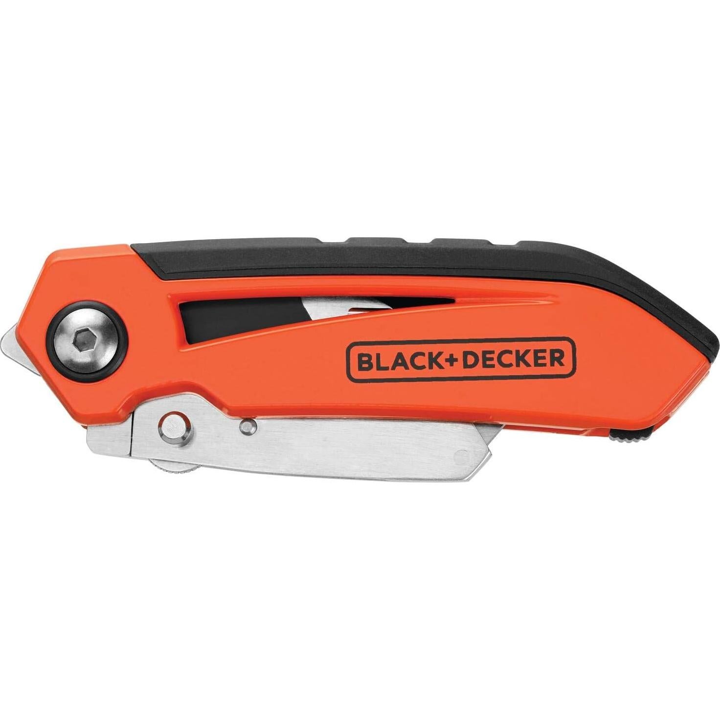 Cuchillo Utility Plegable BLACK+DECKER BDHT10002 con 3 Cuchillas