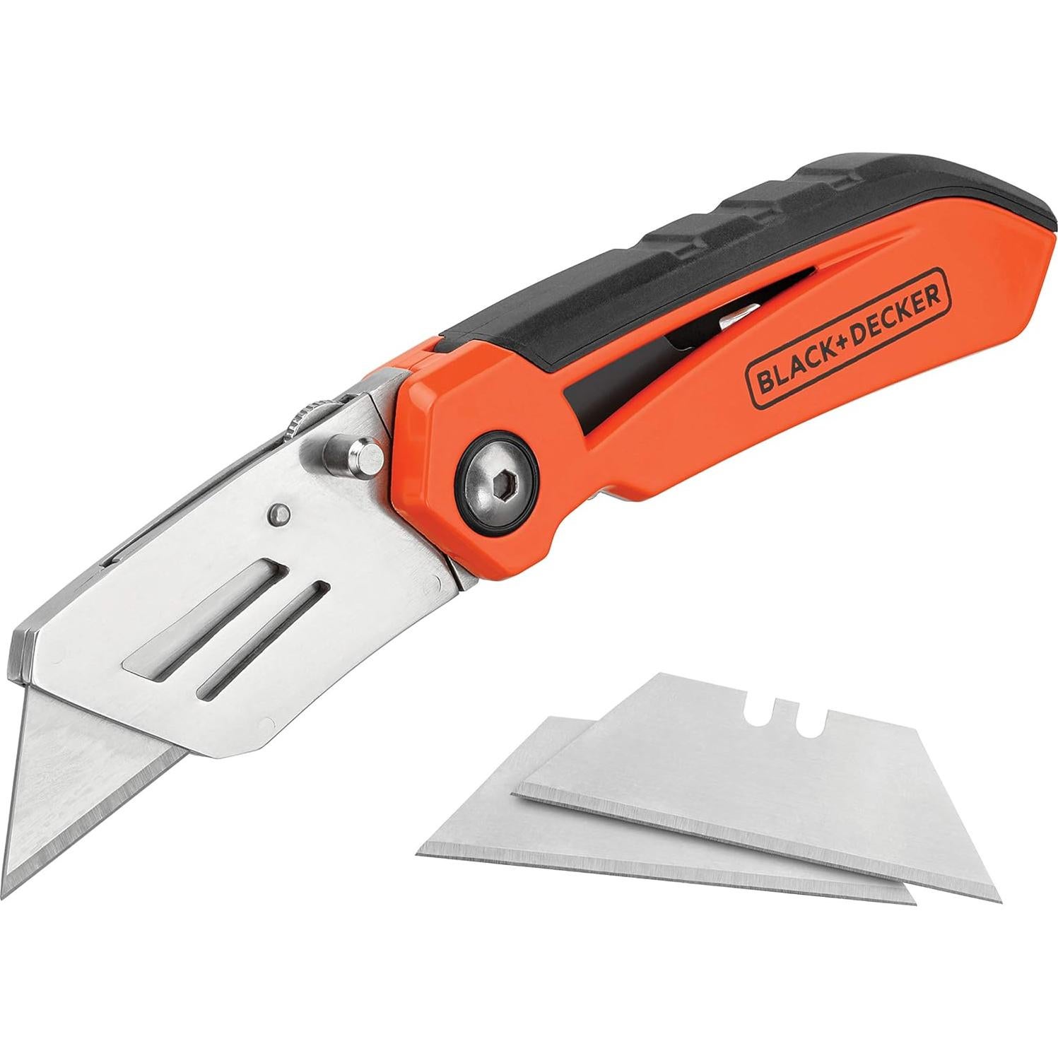Cuchillo Utility Plegable BLACK+DECKER BDHT10002 con 3 Cuchillas