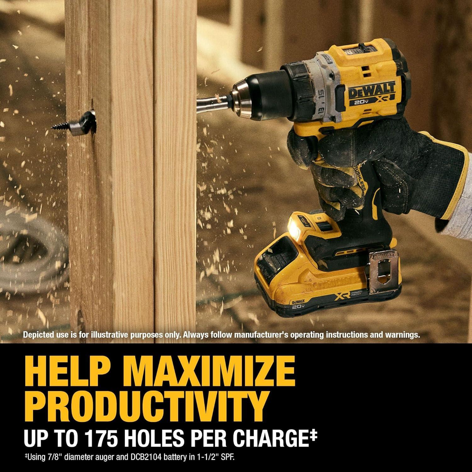 Taladro Atornillador Inalámbrico DEWALT 20V MAX XR 1/2"