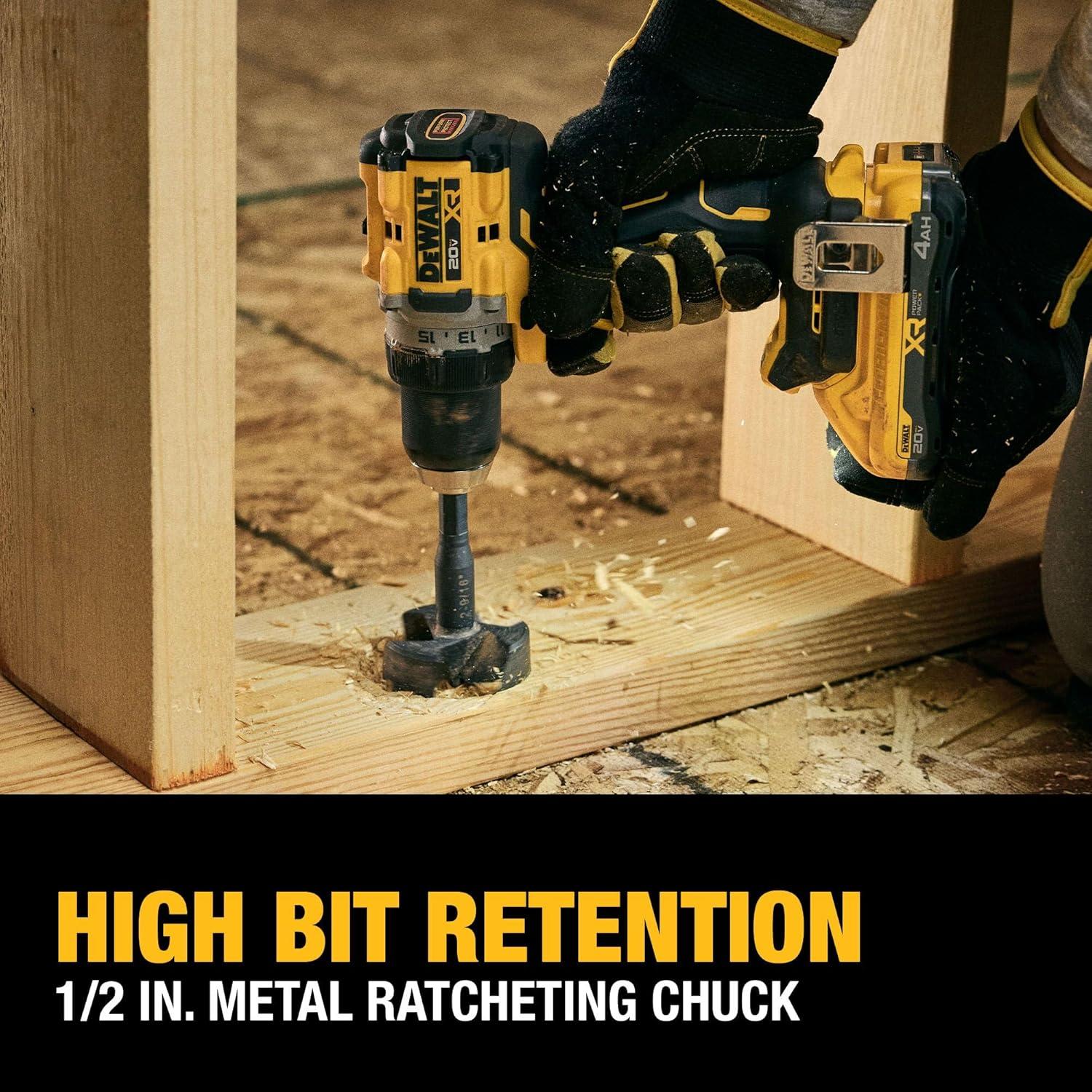 Taladro Atornillador Inalámbrico DEWALT 20V MAX XR 1/2"