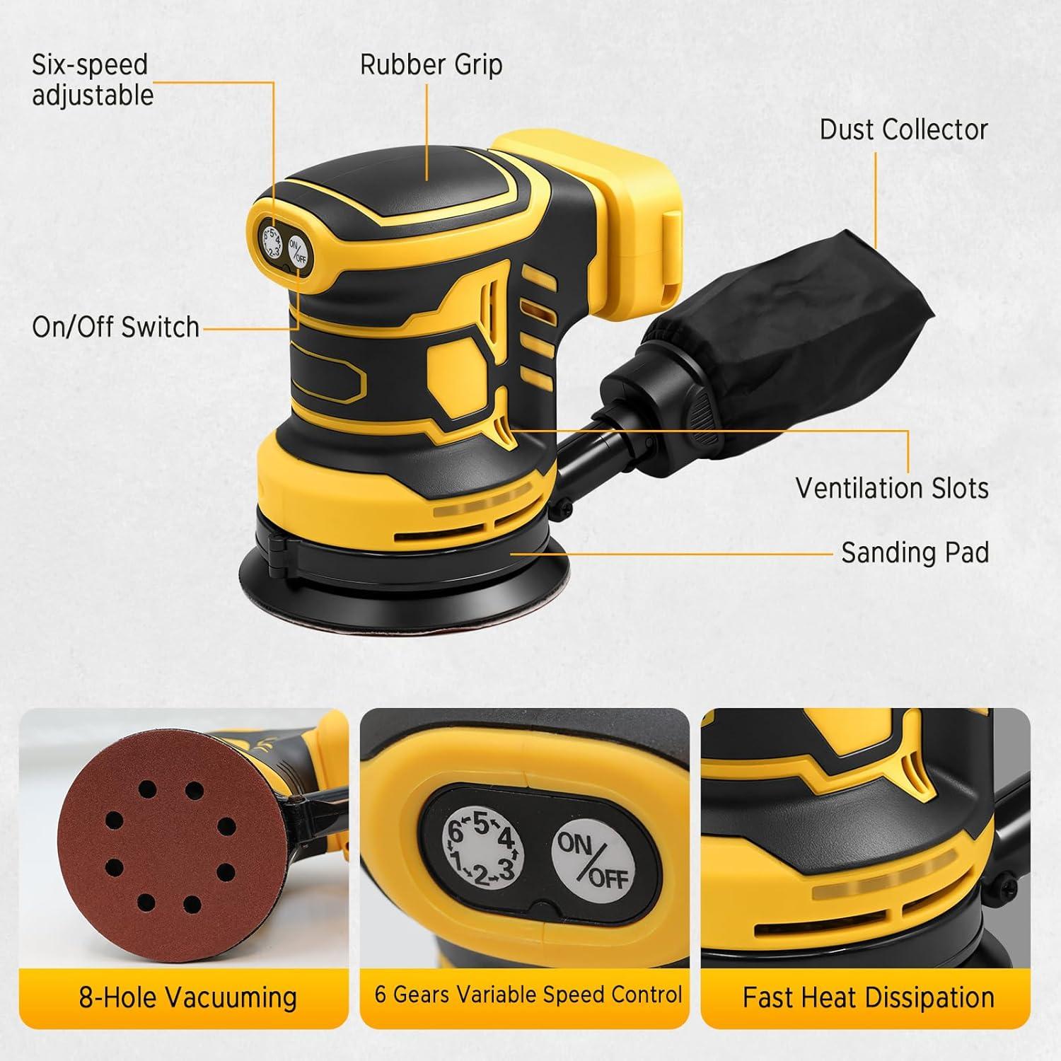 Lijadora Detallada Inalámbrica DeWalt DWS924 12,000 OPM