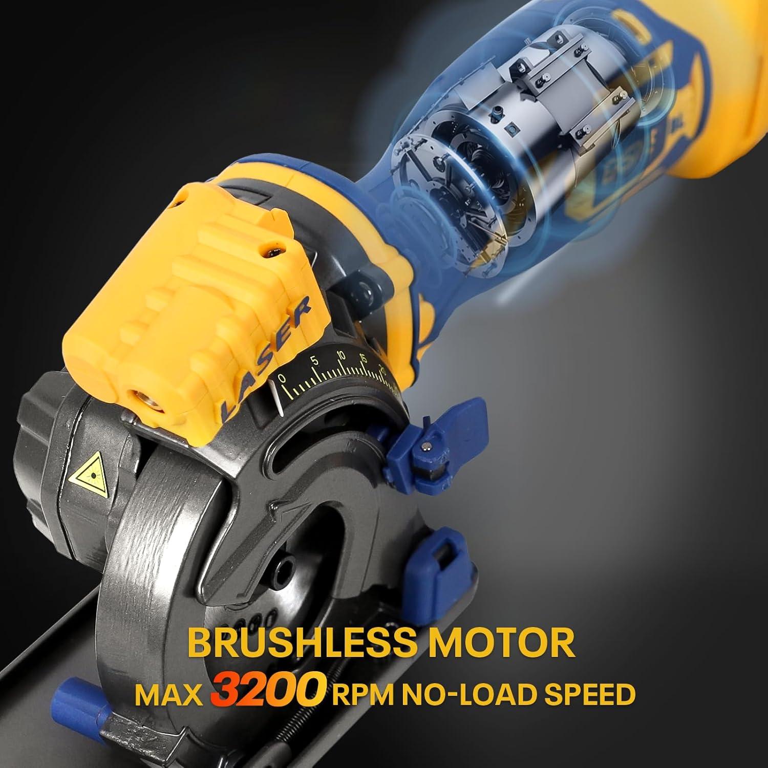 Mini Sierra Circular Inalámbrica Eastyle 20V Max 89mm 3200 RPM