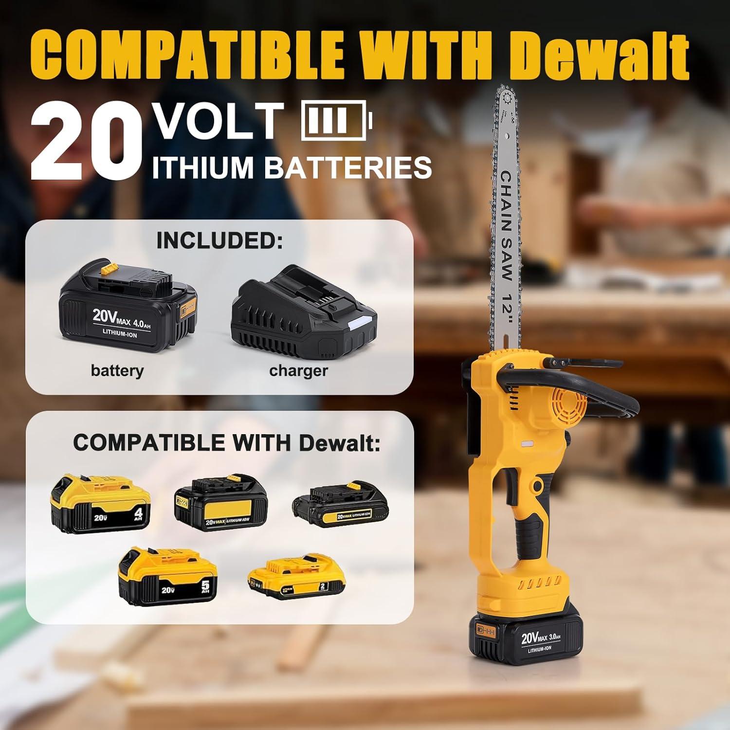 Sierra de Cadena Inalámbrica Laxsima 12" 400W con Batería