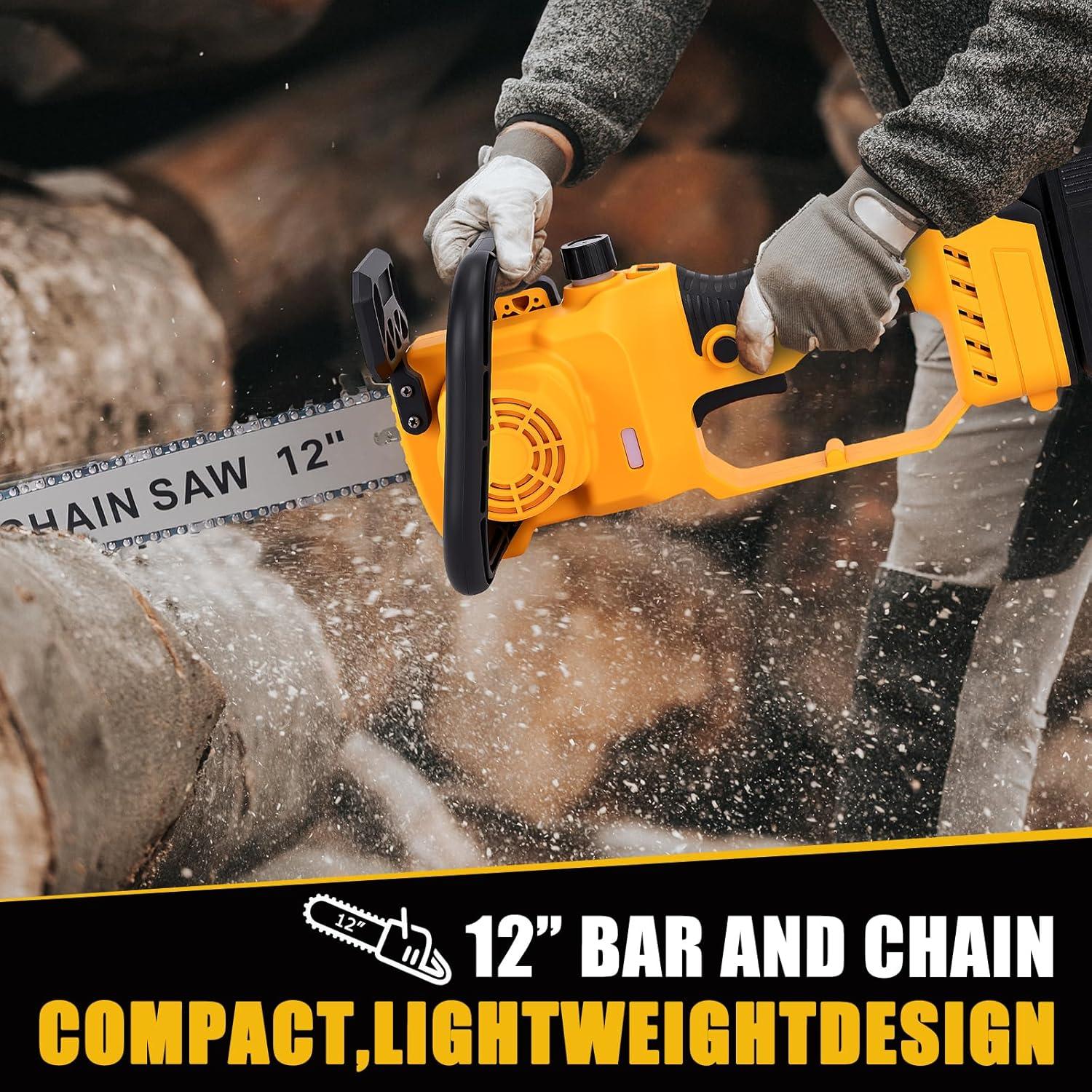 Sierra de Cadena Inalámbrica Laxsima 12" 400W con Batería