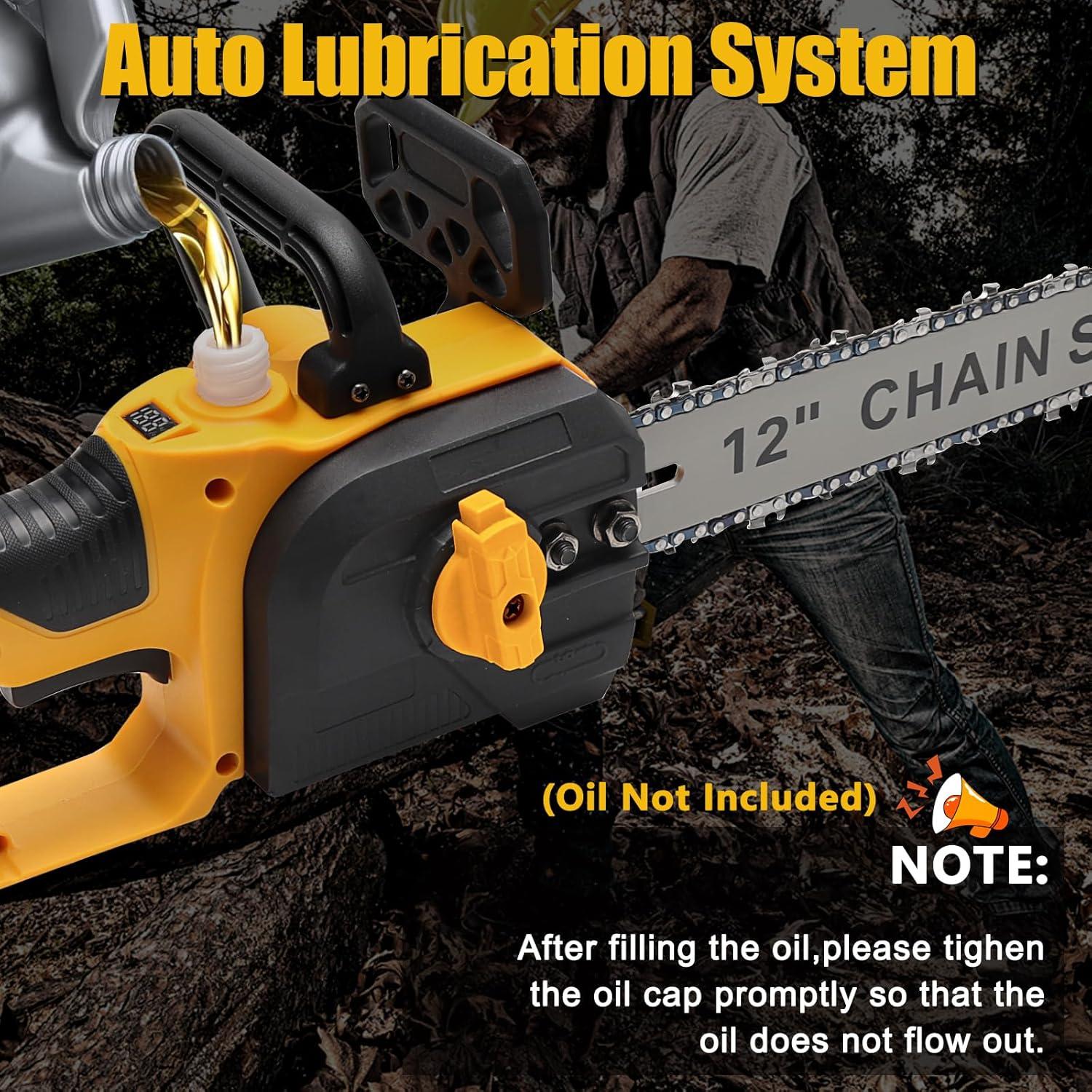 Sierra de Cadena Inalámbrica Laxsima 12" 400W con Batería