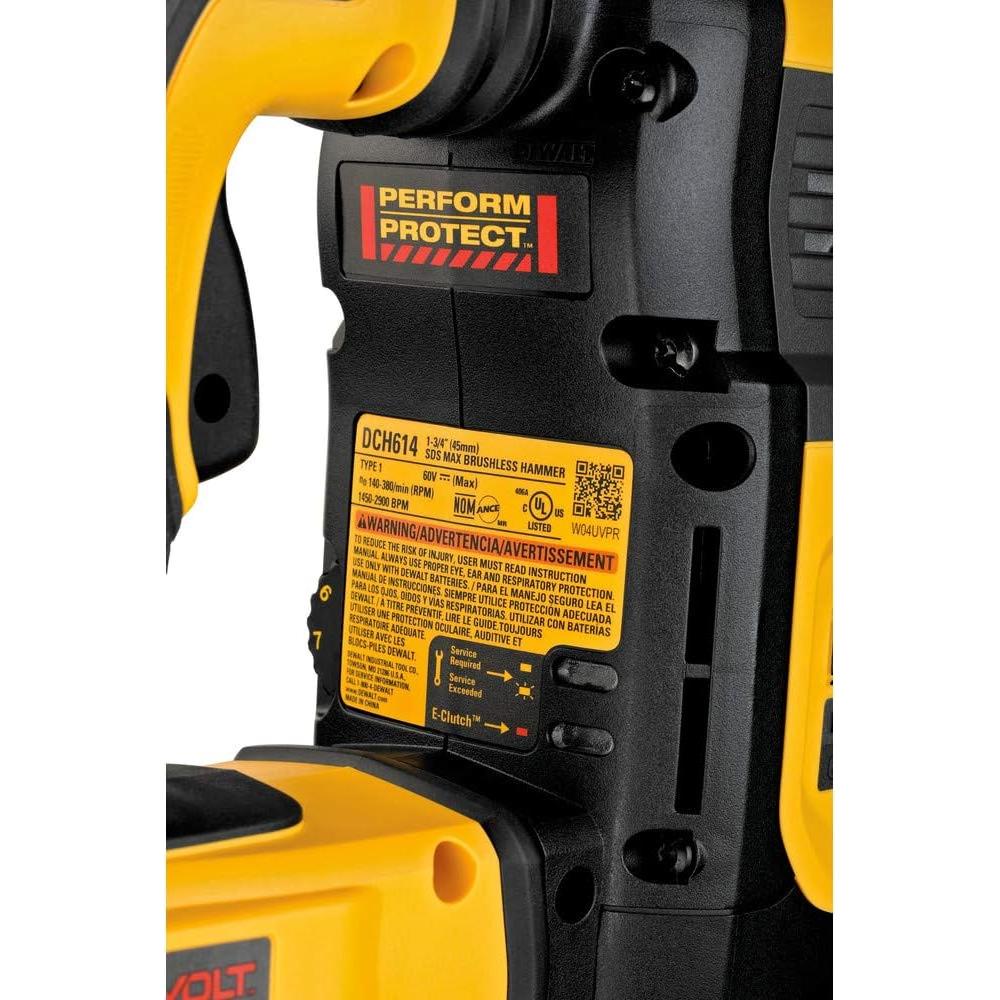 Taladro de Martillo Rotativo Inalámbrico DEWALT DCH614X2 60V