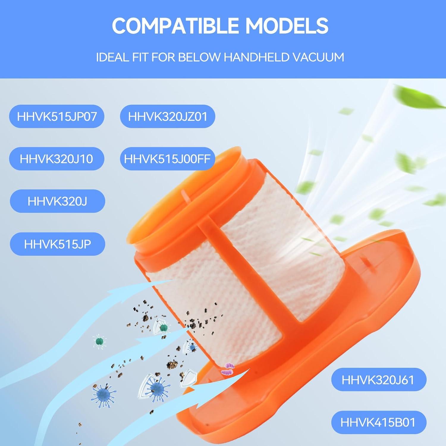 Paquete de 6 Filtros de Reemplazo Aliddle HHVKF10 para Aspiradoras Black and Decker