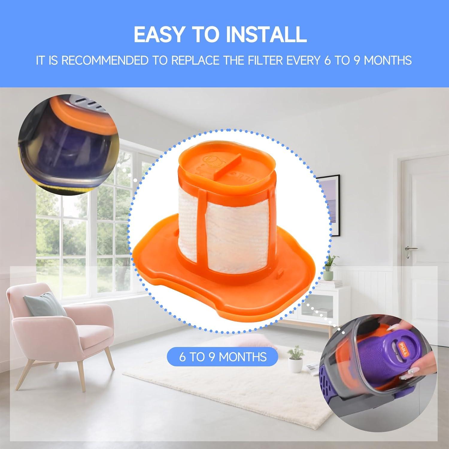 Paquete de 6 Filtros de Reemplazo Aliddle HHVKF10 para Aspiradoras Black and Decker