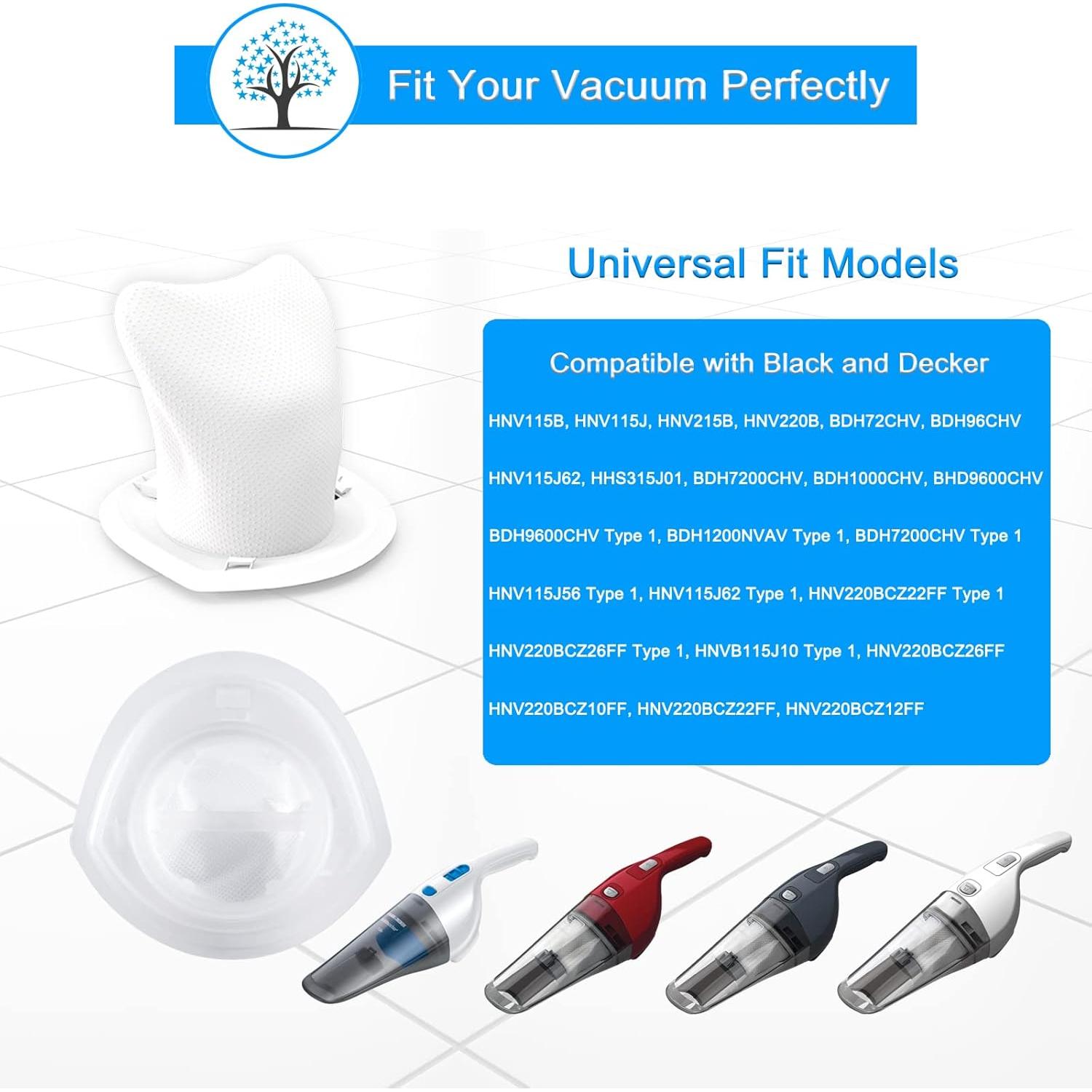 Filtros de Reemplazo EVF100 Rstartree para Aspiradora Black y Decker