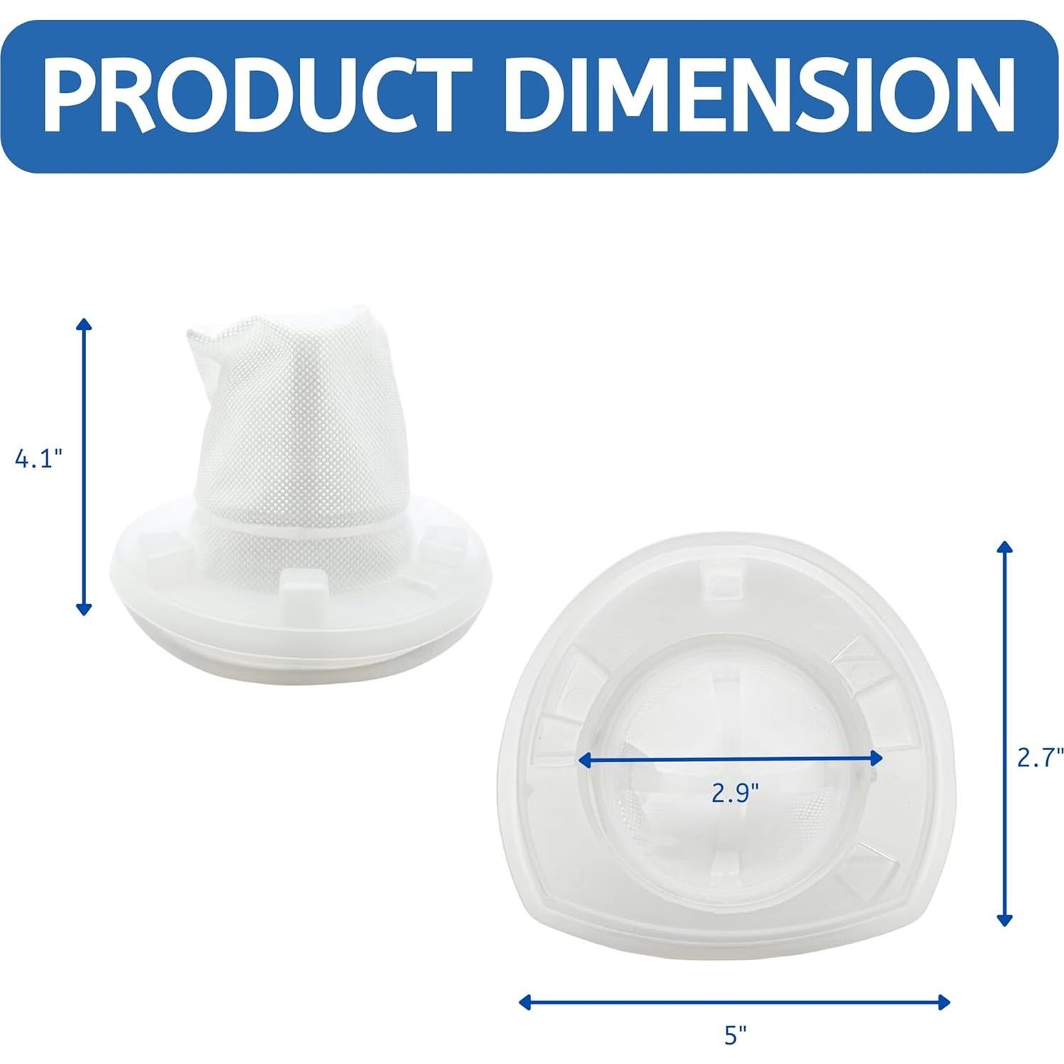 Filtro Nispira para Aspiradora BLACK+DECKER VF110 - Paquete de 3