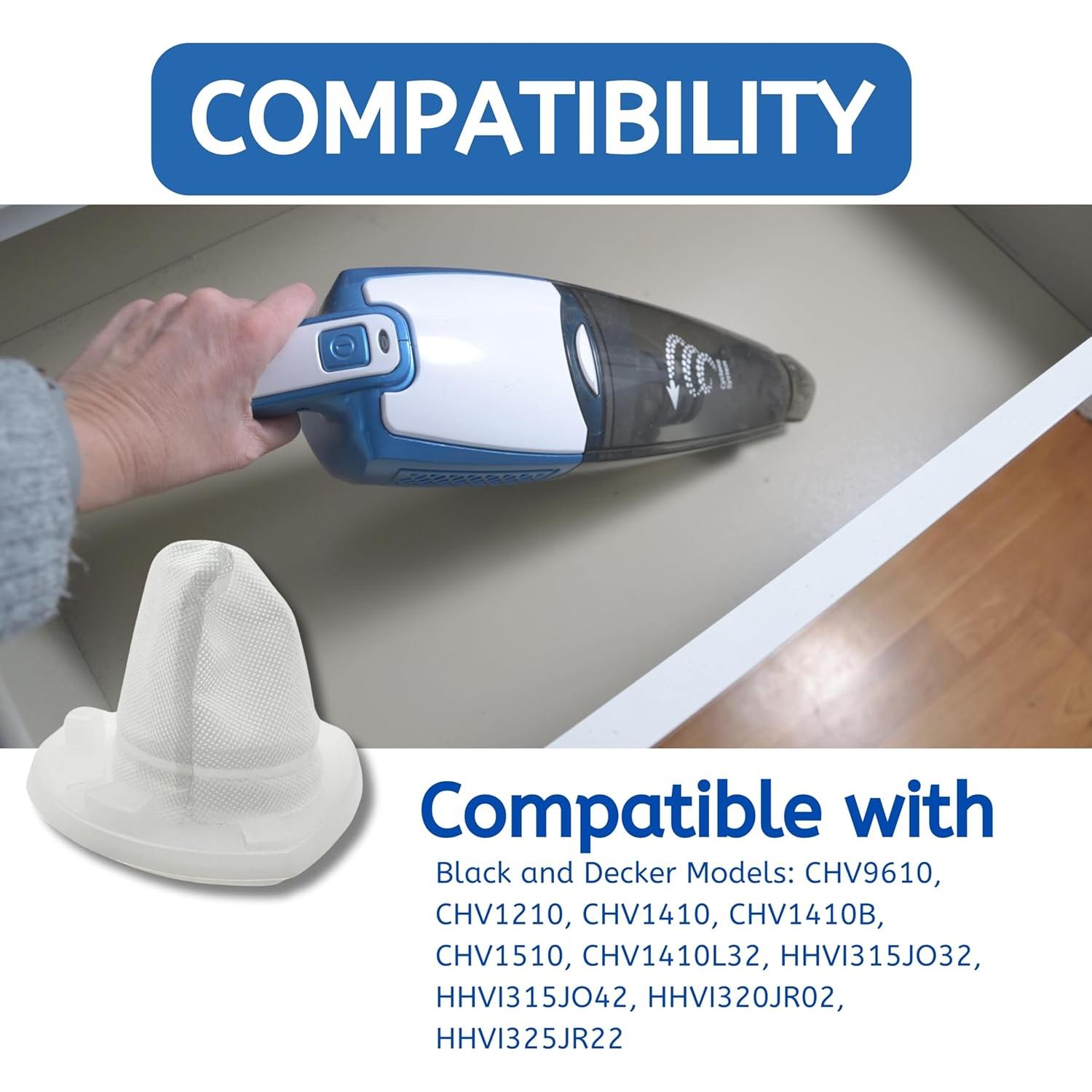 Filtro Nispira para Aspiradora BLACK+DECKER VF110 - Paquete de 3