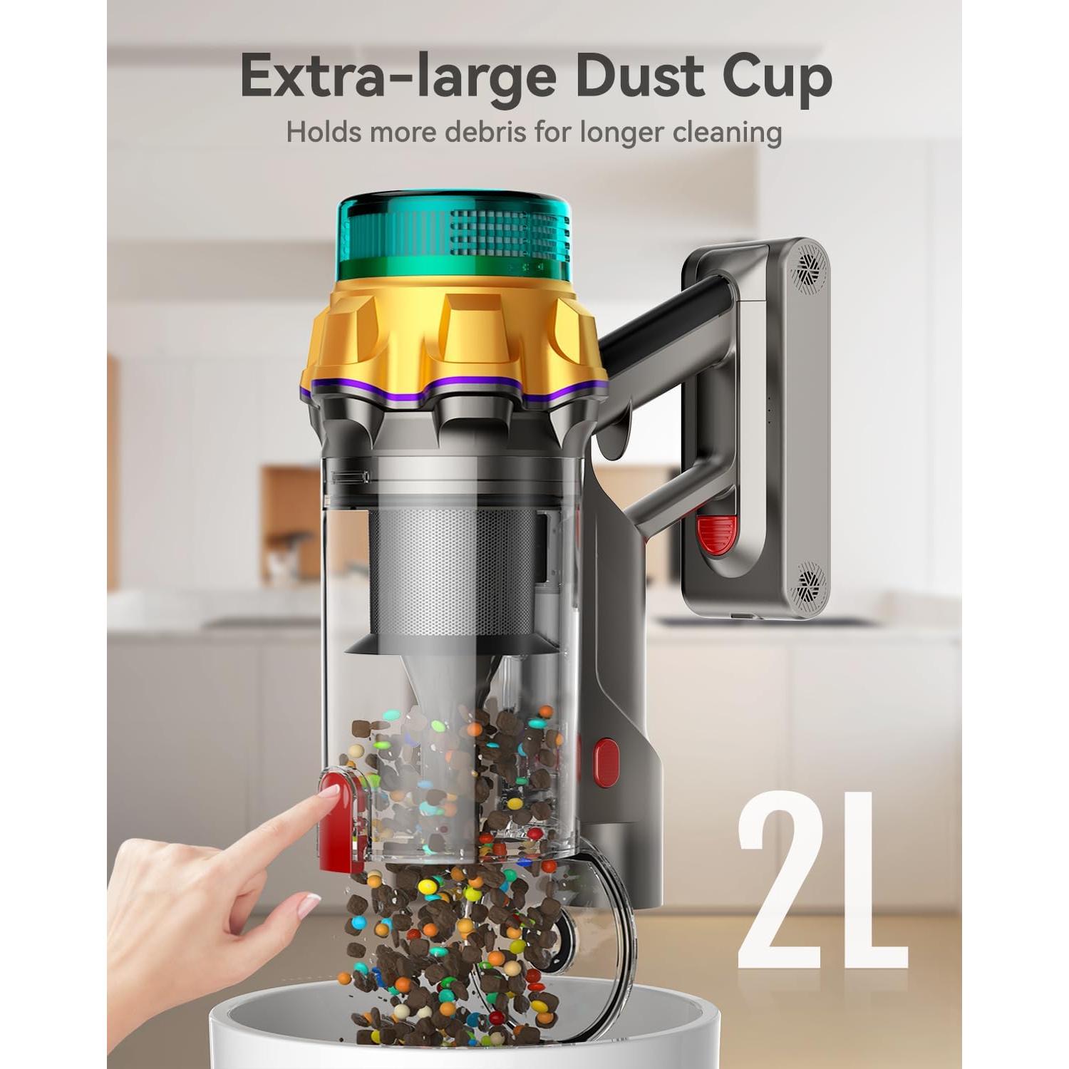 Aspiradora Inalámbrica UOTKD P11 600W 2L 65Min Potente