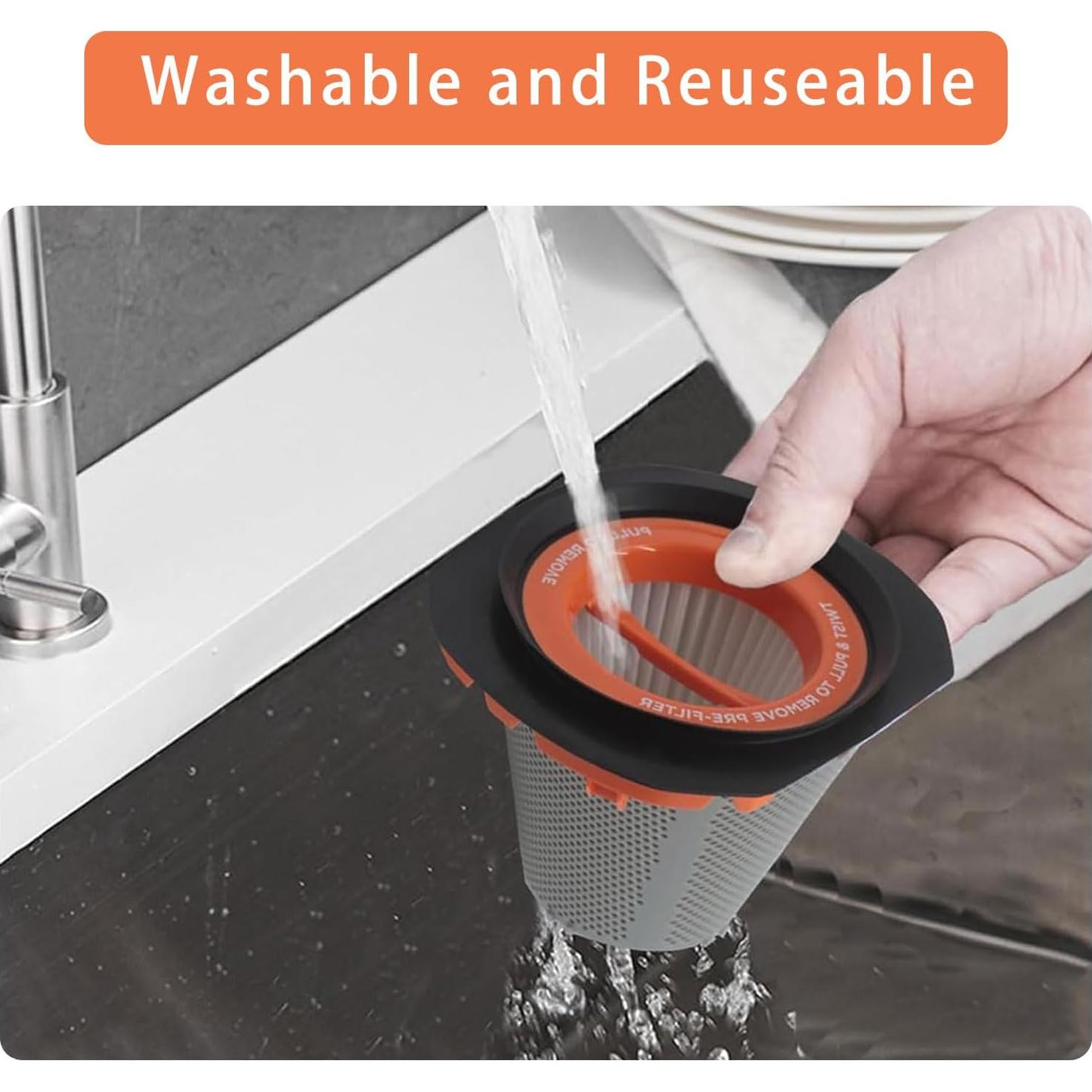 2 Filtros HEPA ANBOO para Aspiradora BLACK+DECKER BCHV001