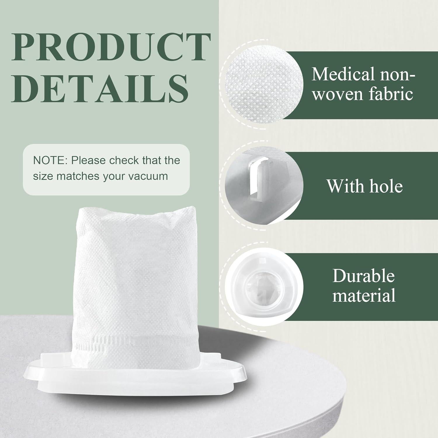 Paquete de 6 Filtros de Reemplazo LUXRILIX VF110 para Aspiradora Black and Decker