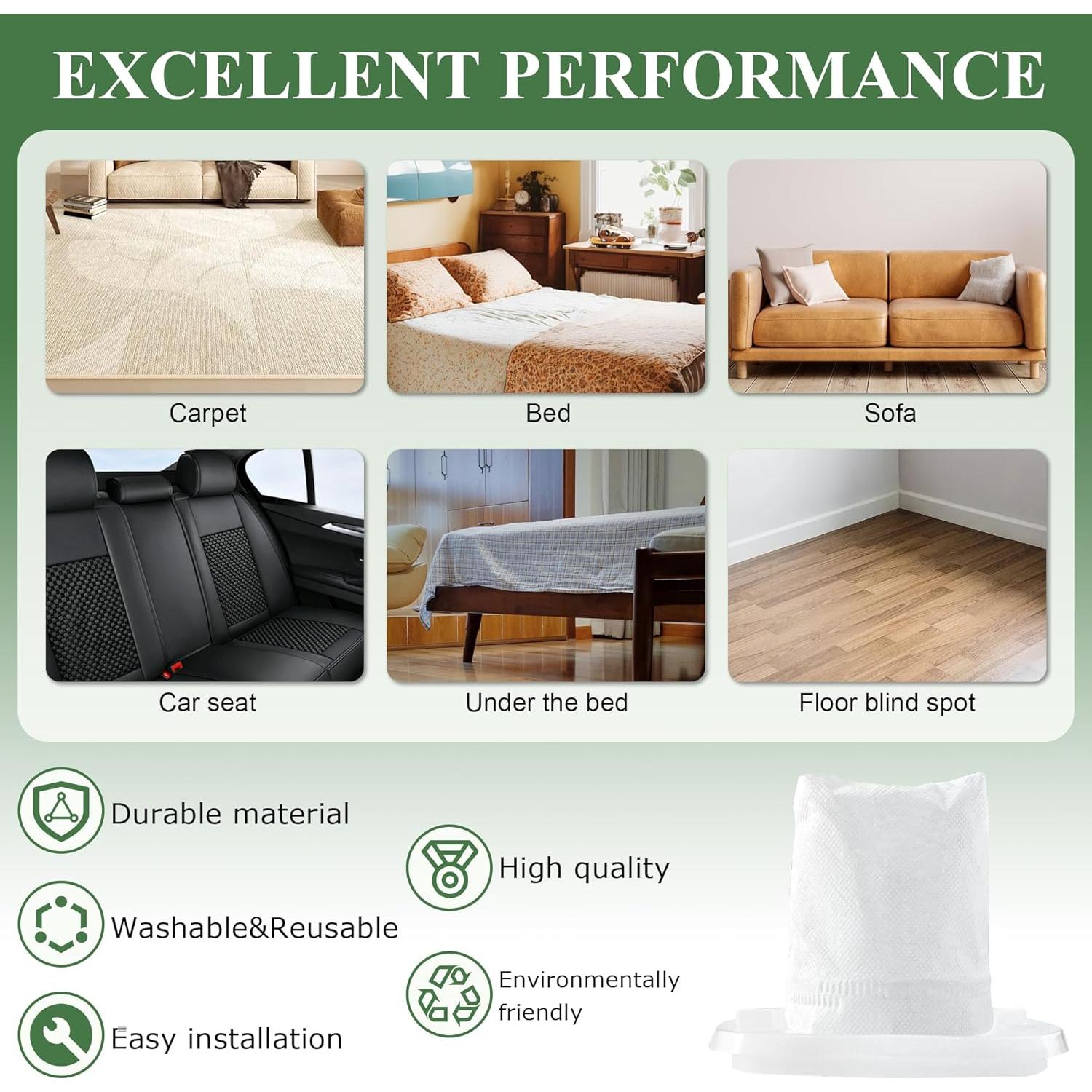 Paquete de 6 Filtros de Reemplazo LUXRILIX VF110 para Aspiradora Black and Decker