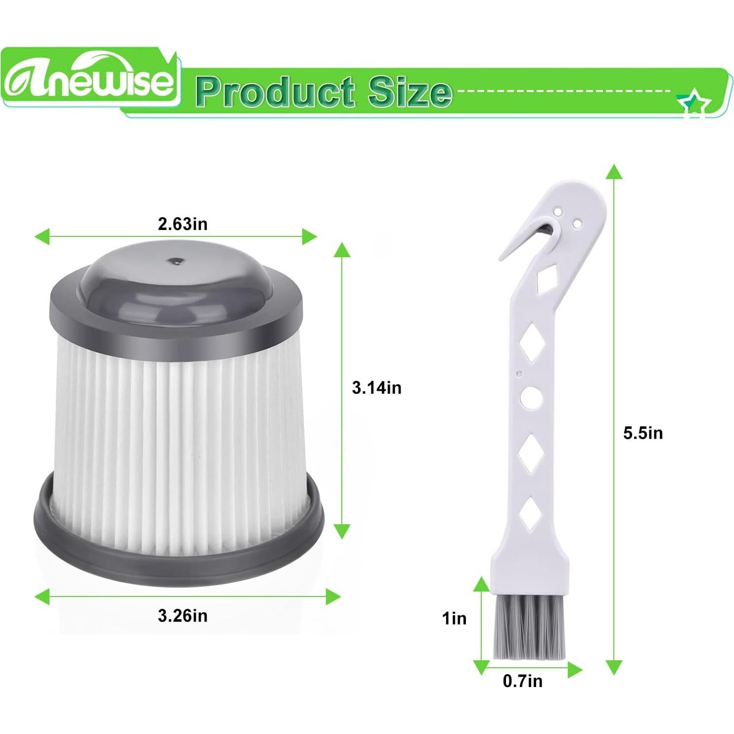 Filtro HEPA Anewise PVF110 para Aspiradora Black y Decker