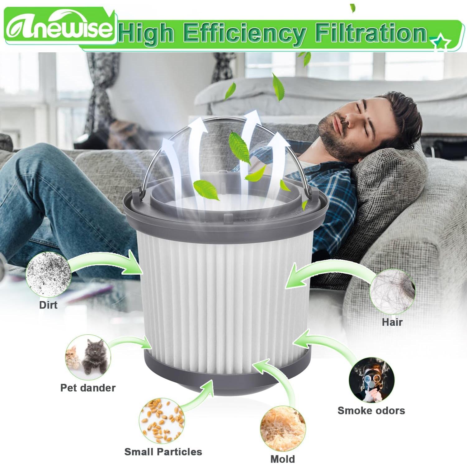 Filtro HEPA Anewise PVF110 para Aspiradora Black y Decker