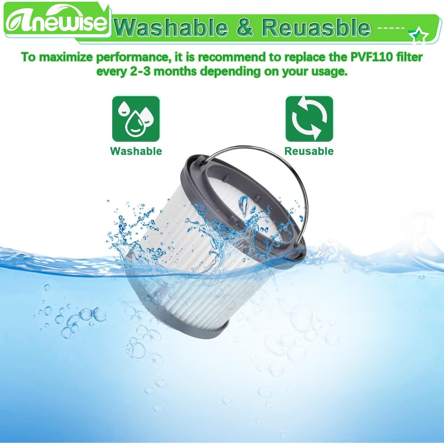 Filtro HEPA Anewise PVF110 para Aspiradora Black y Decker