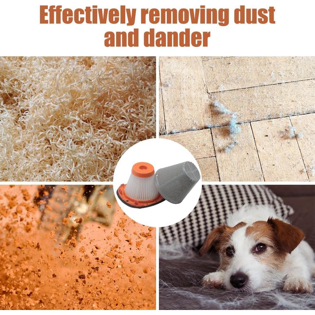 4 Filtros HEPA GIB cleaningtool GF15 para Aspiradora Black+Decker