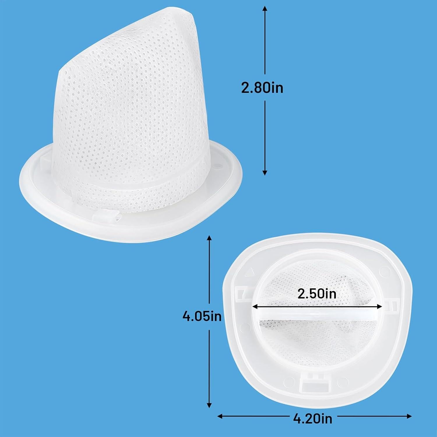 Paquete de 6 Filtros de Reemplazo WRTI para Aspiradoras Black and Decker