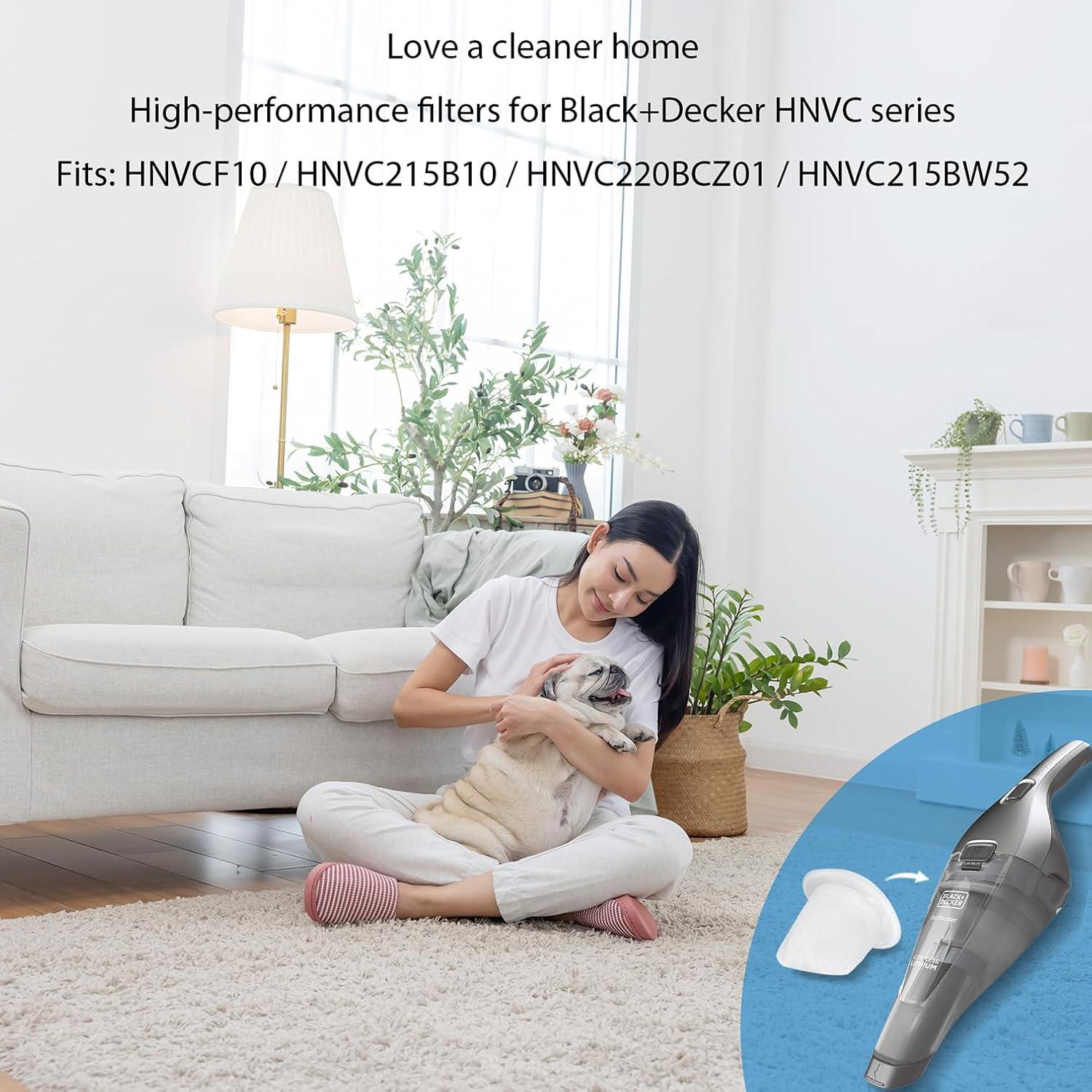 Paquete de 6 Filtros de Reemplazo WRTI para Aspiradoras Black and Decker