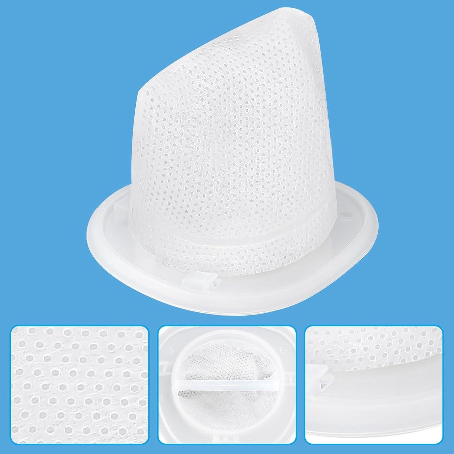 Paquete de 6 Filtros de Reemplazo WRTI para Aspiradoras Black and Decker