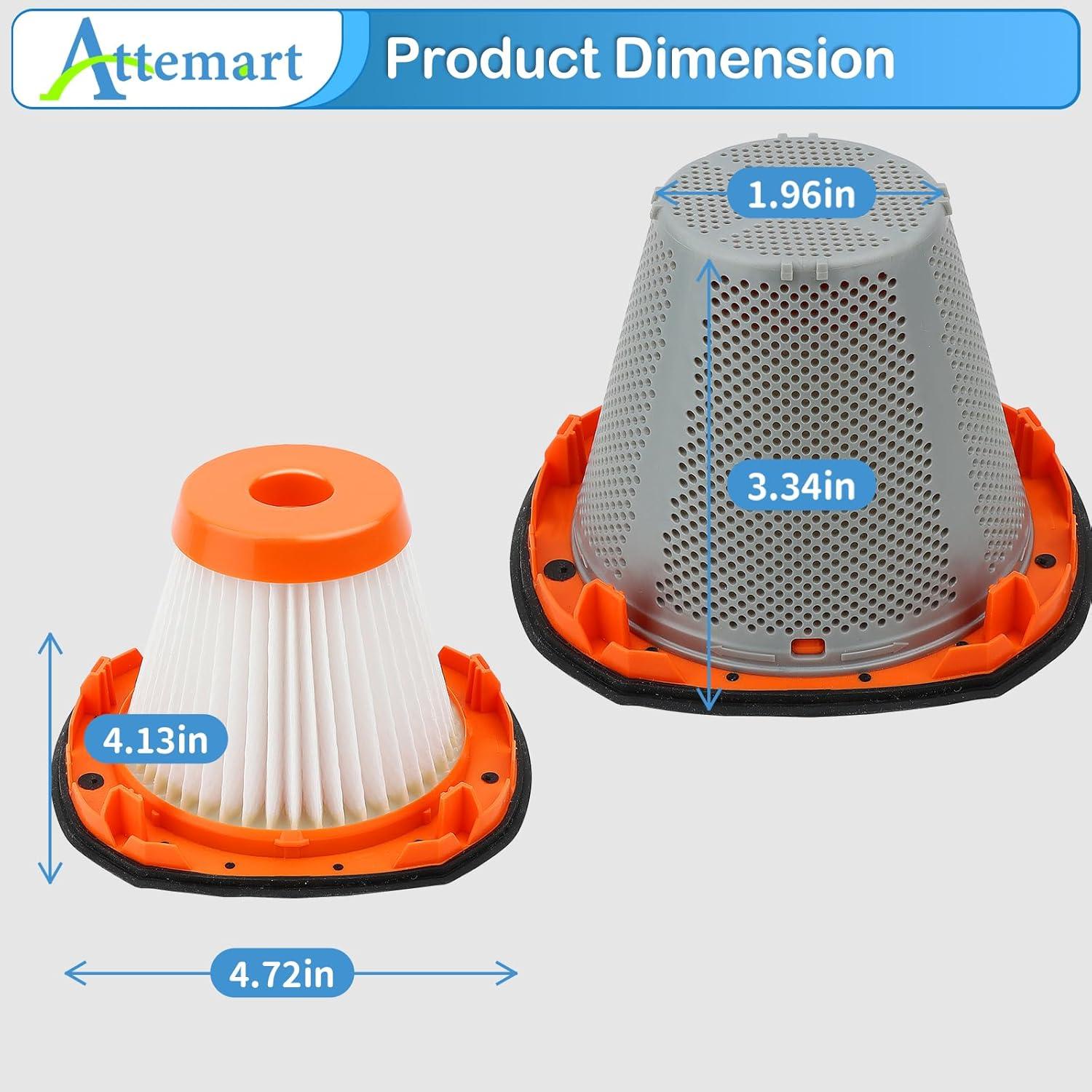 Paquete de 2 Filtros HEPA N900287 para Aspiradoras Black and Decker