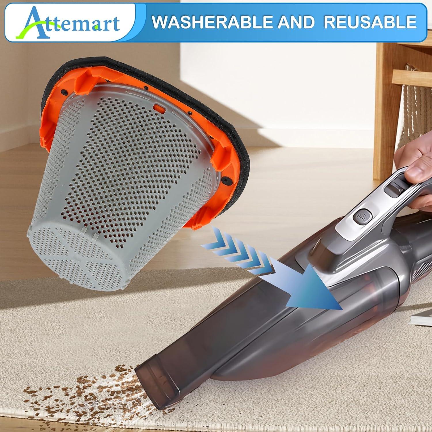 Paquete de 2 Filtros HEPA N900287 para Aspiradoras Black and Decker