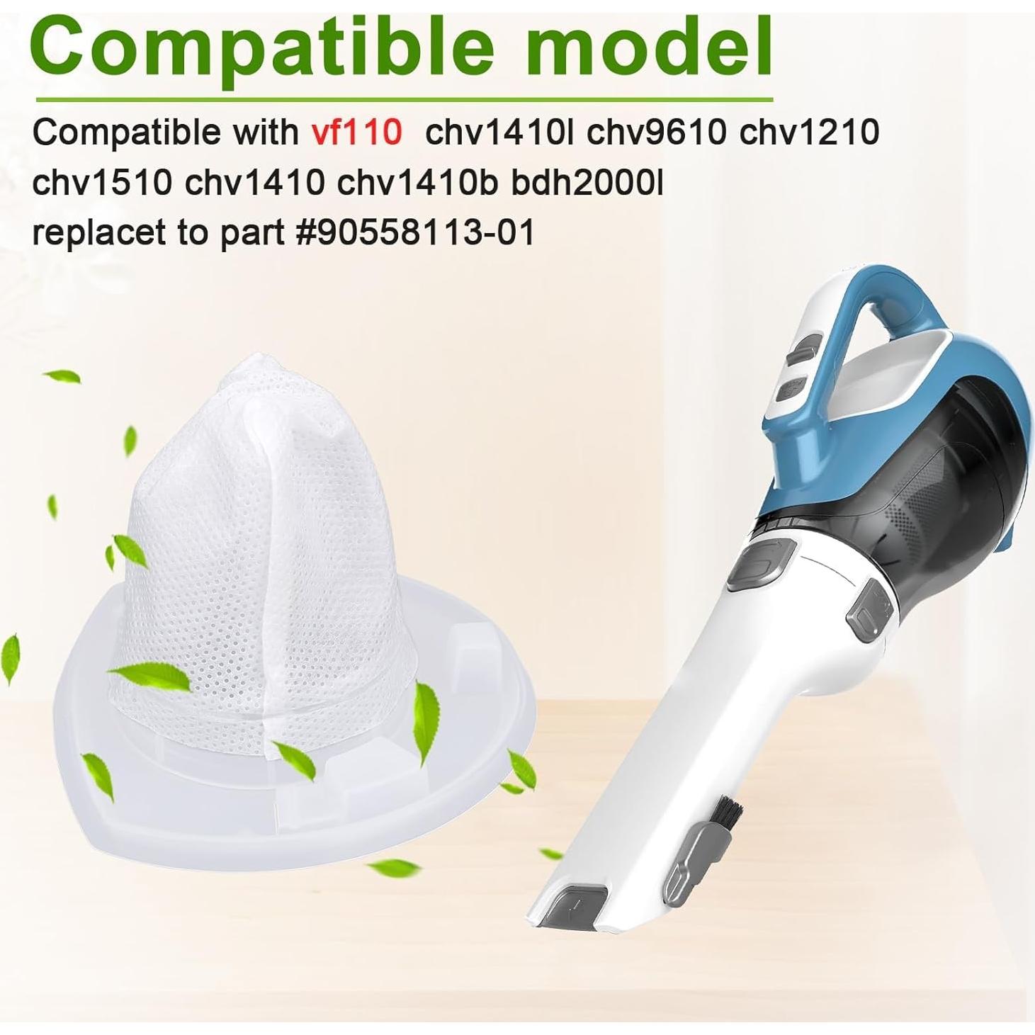 Filtro de Reemplazo VF110 Rebirthcare para Aspiradora Black & Decker