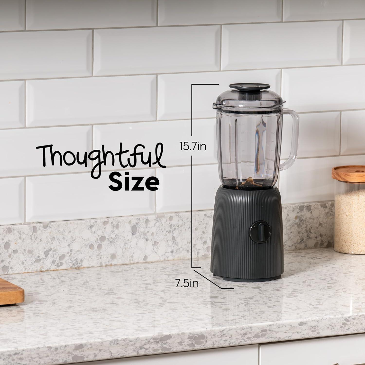 Licuadora IRIS USA 3 Velocidades 1.48L Acero Inoxidable Negra