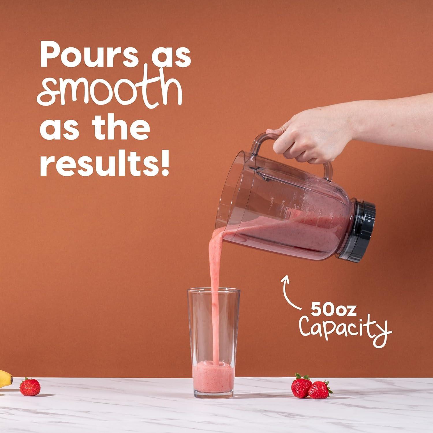 Licuadora IRIS USA 3 Velocidades 1.48L Acero Inoxidable Negra