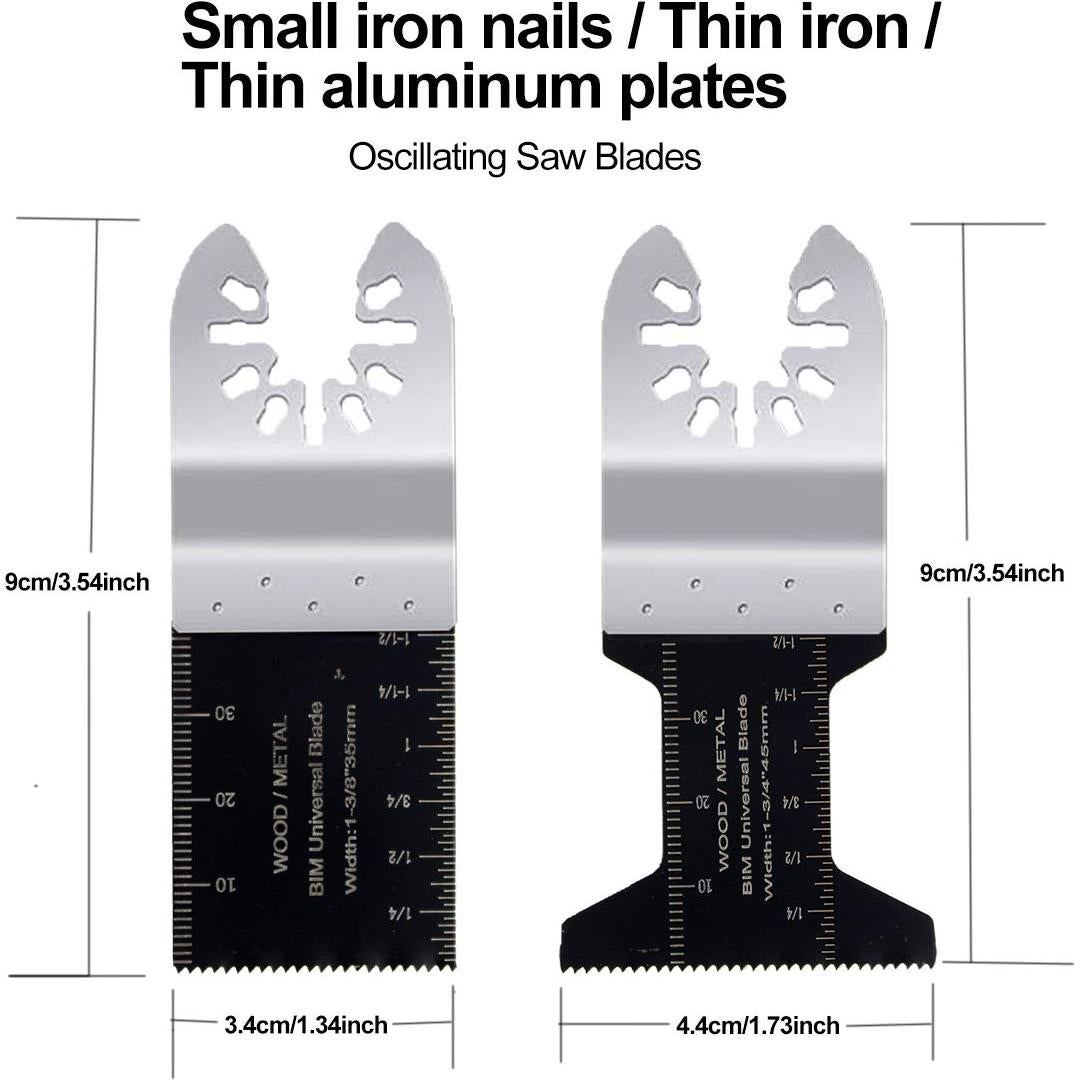 20 Hojas de Sierra Oscilante Carburo TuhooMall - Compatibles con Fein, Bosch