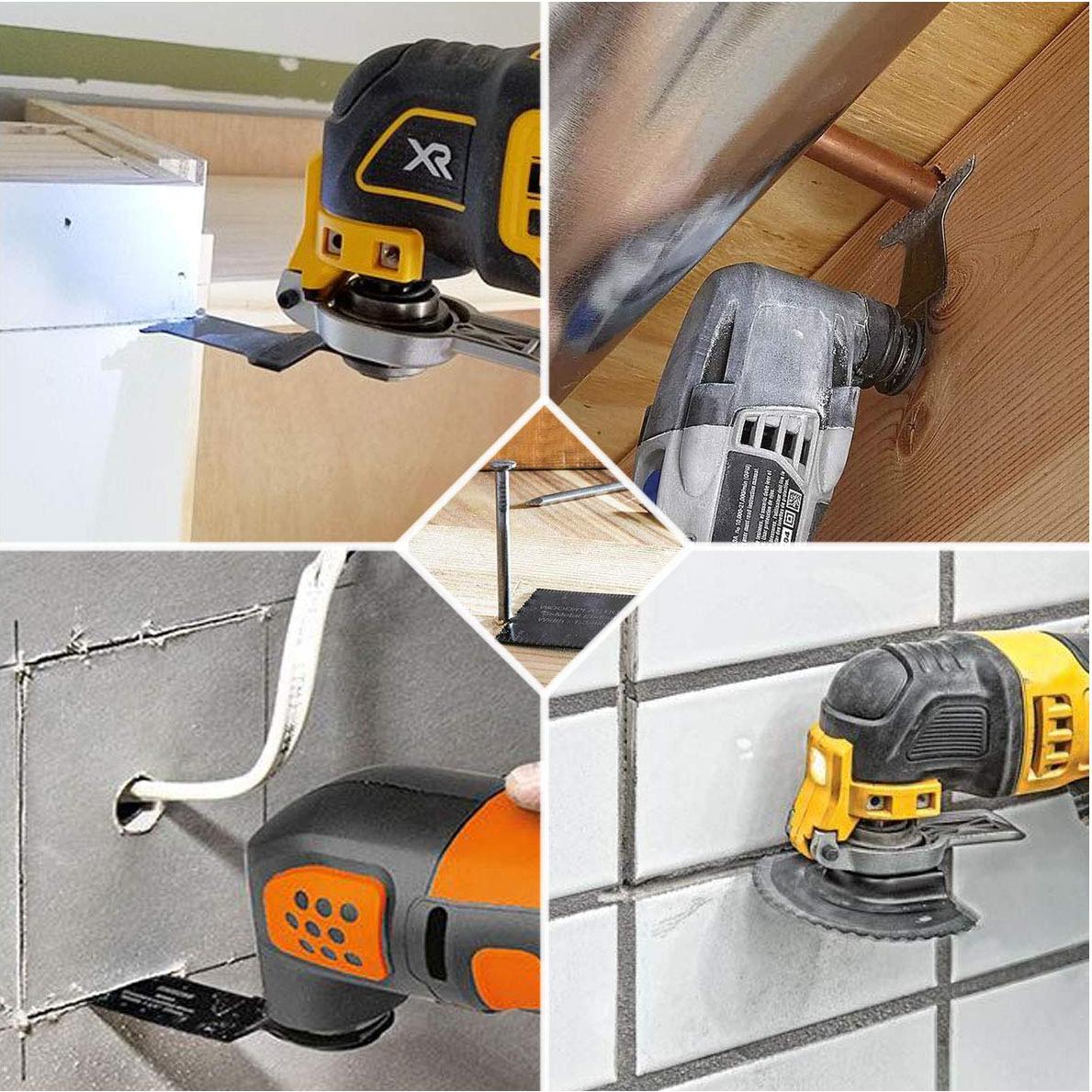 20 Hojas de Sierra Oscilante Carburo TuhooMall - Compatibles con Fein, Bosch