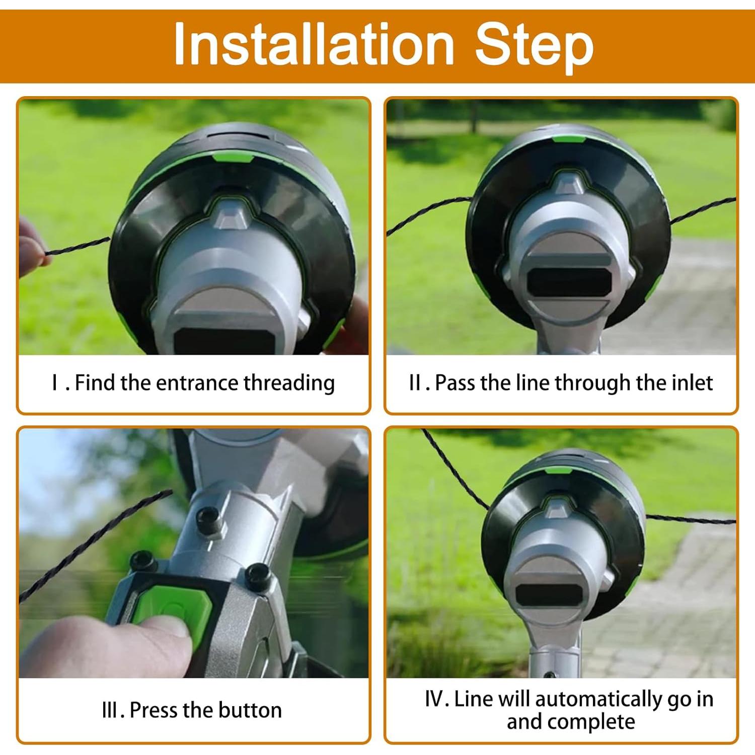 Cuerda de Desmalezadora RO6G 130 - 57 m Alta Resistencia Negra