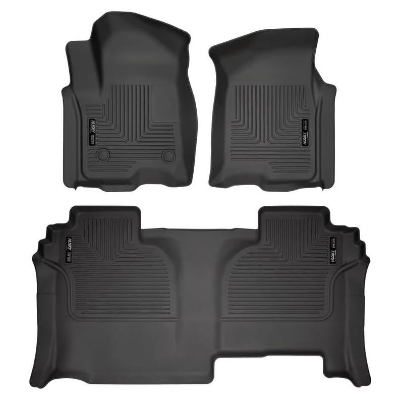 Tapetes Husky Liners Weatherbeater para Chevrolet Silverado y GMC Sierra 2019-2026, 3 piezas, Negro