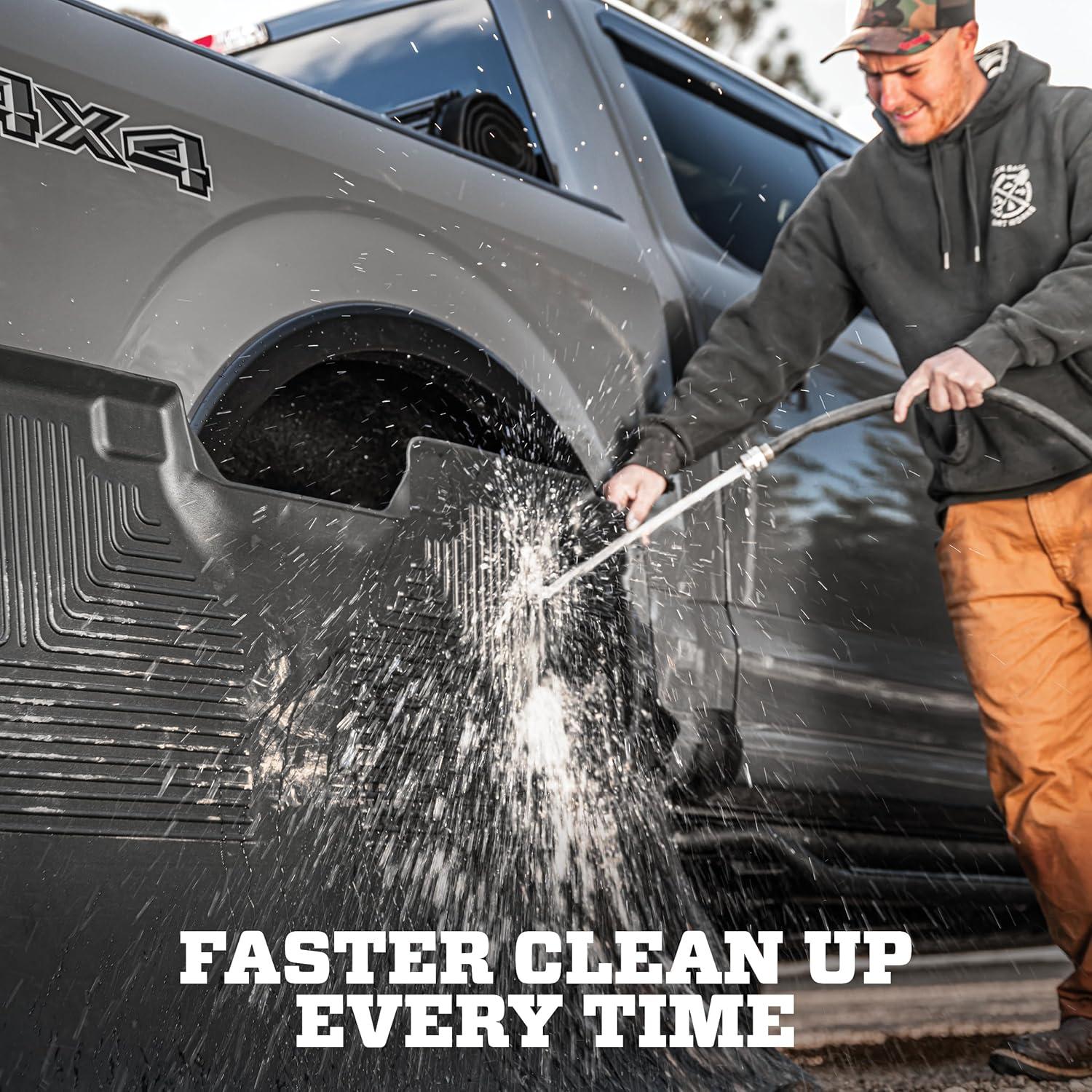 Tapetes Husky Liners Weatherbeater para Chevrolet Silverado y GMC Sierra 2019-2026, 3 piezas, Negro