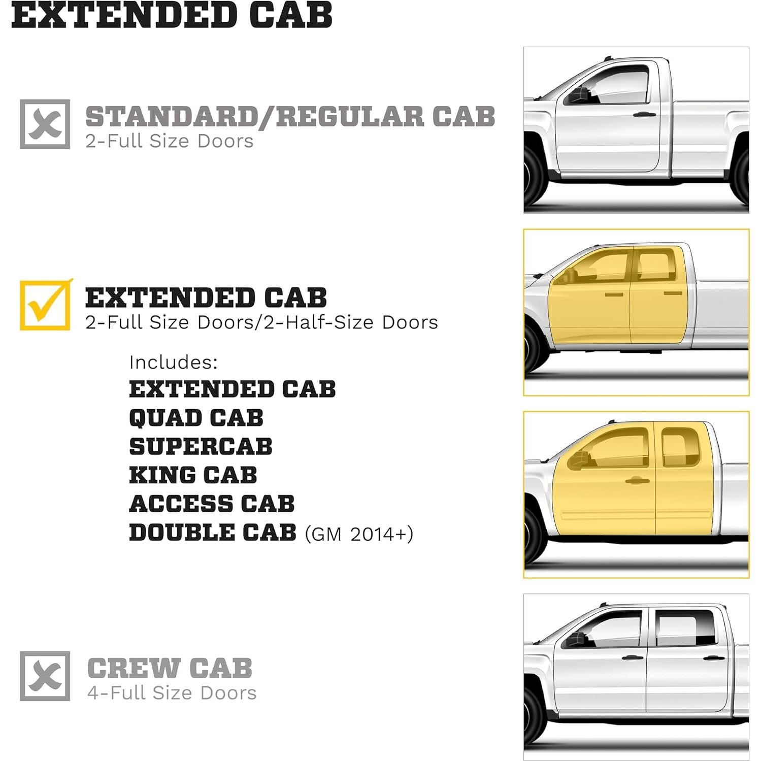 Tapetes Husky Liners Weatherbeater para Chevrolet Silverado y GMC Sierra 2019-2026, 3 piezas, Negro