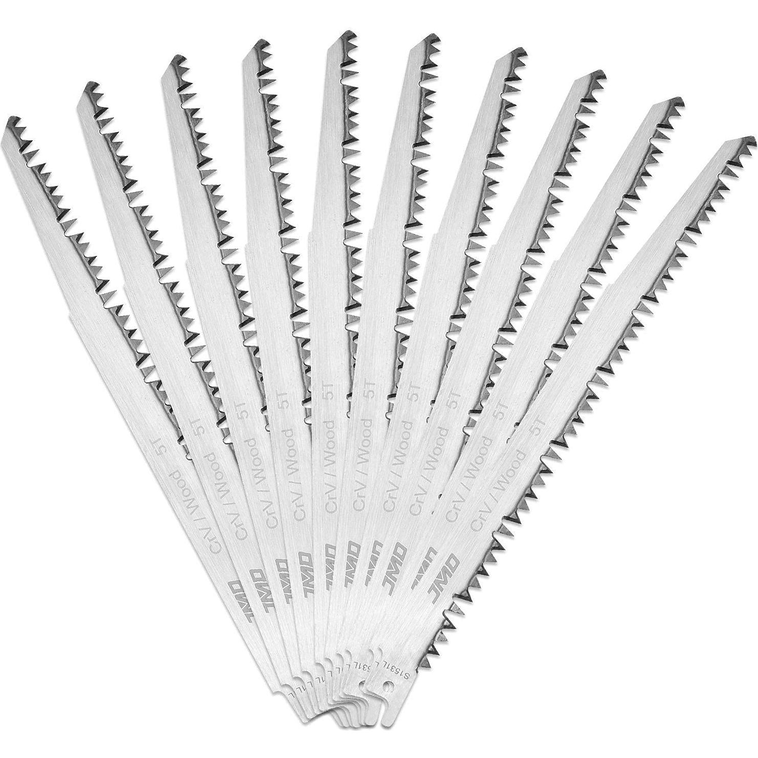 10 Hojas de Sierra Recíproca 240mm HNBun para Poda de Madera