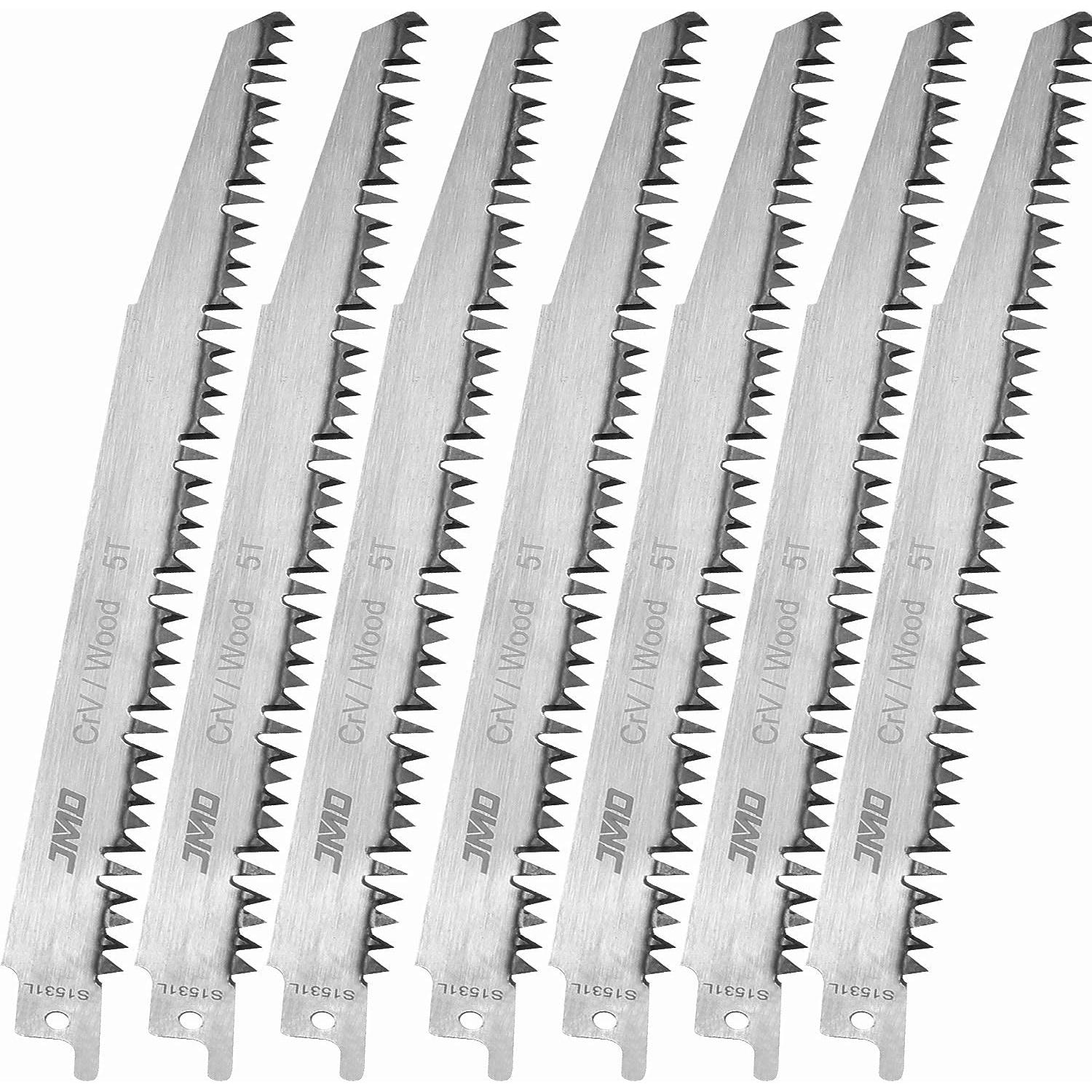 10 Hojas de Sierra Recíproca 240mm HNBun para Poda de Madera
