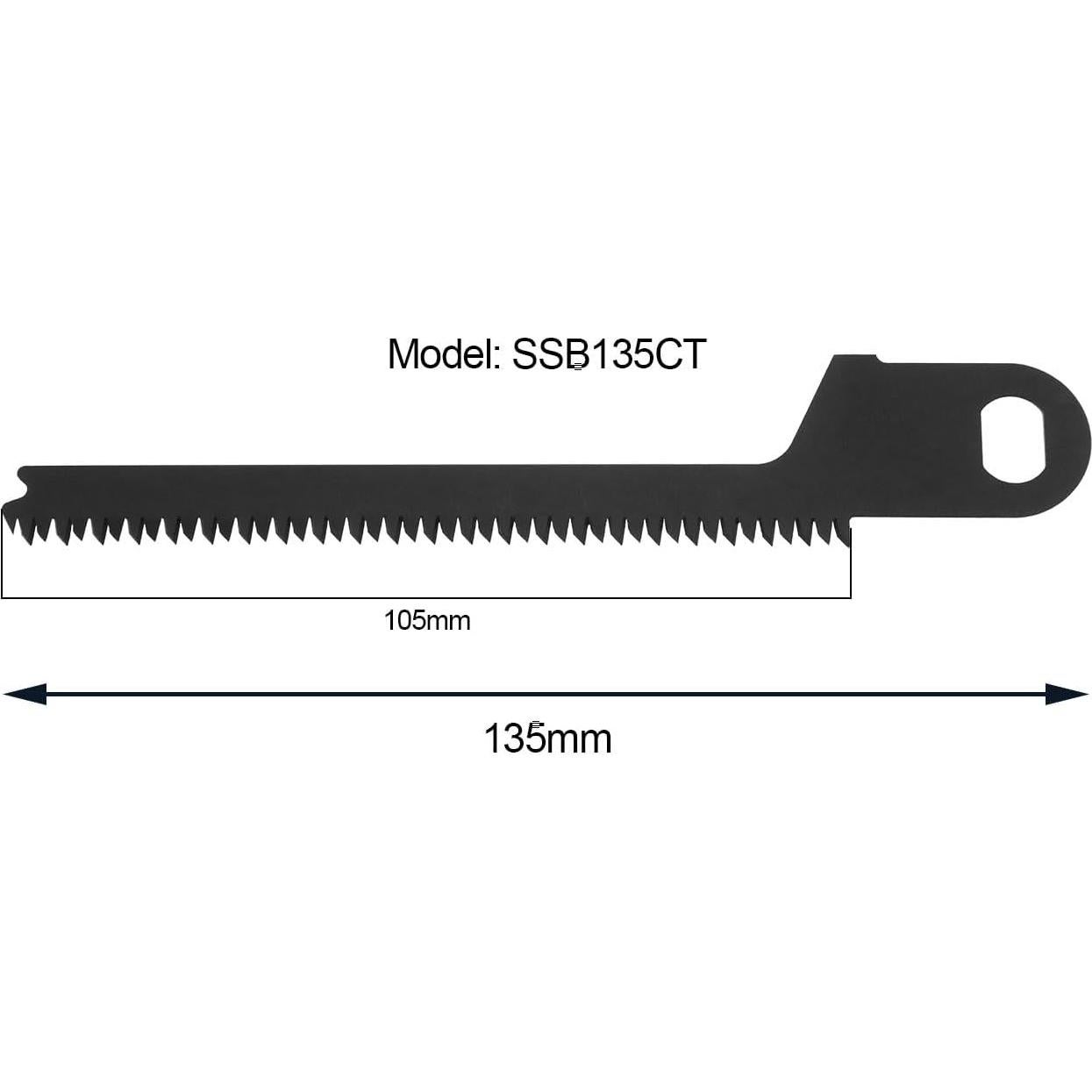 5 Hojas de Sierra SSB135CT SING F LTD para Black & Decker