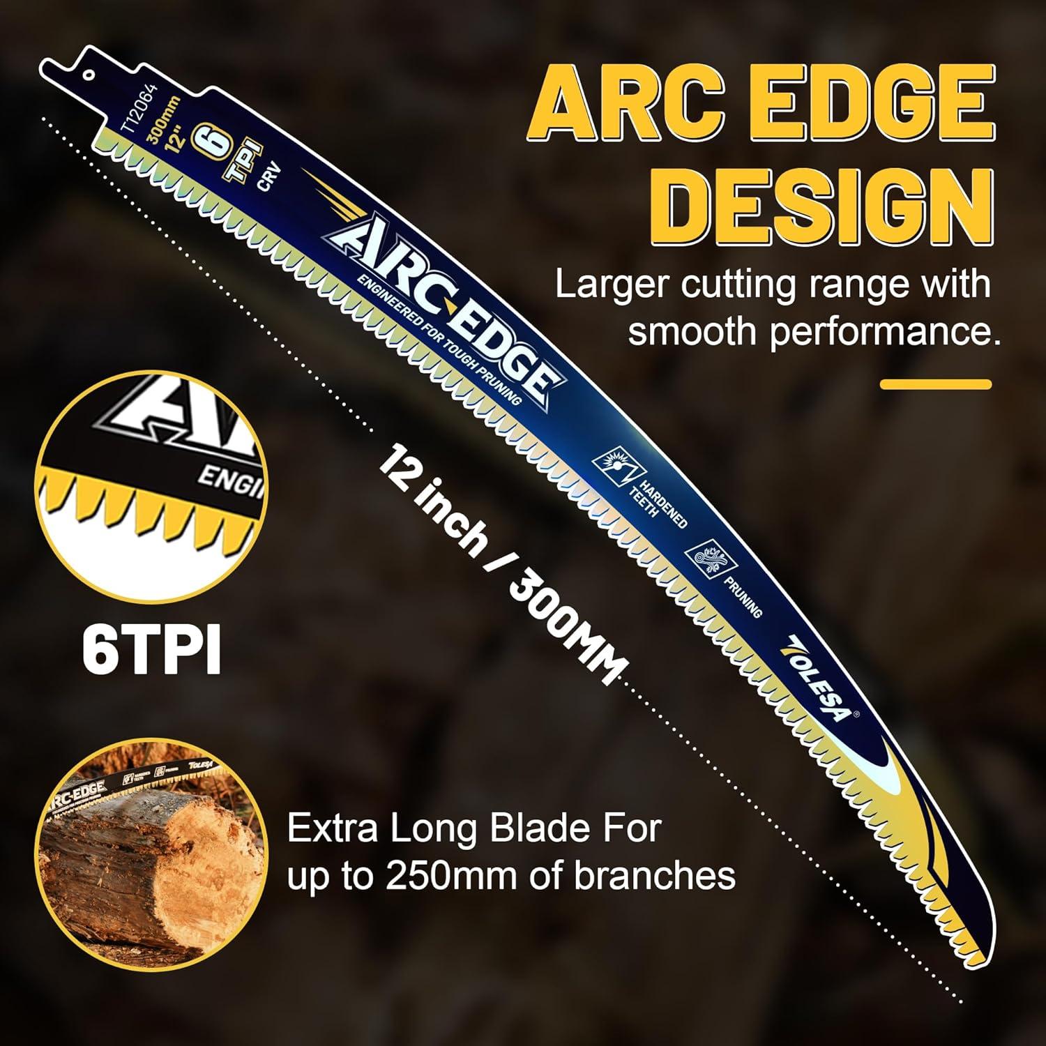 Juego de Hojas de Sierra Recíproca TOLESA 30.48cm 3 Piezas