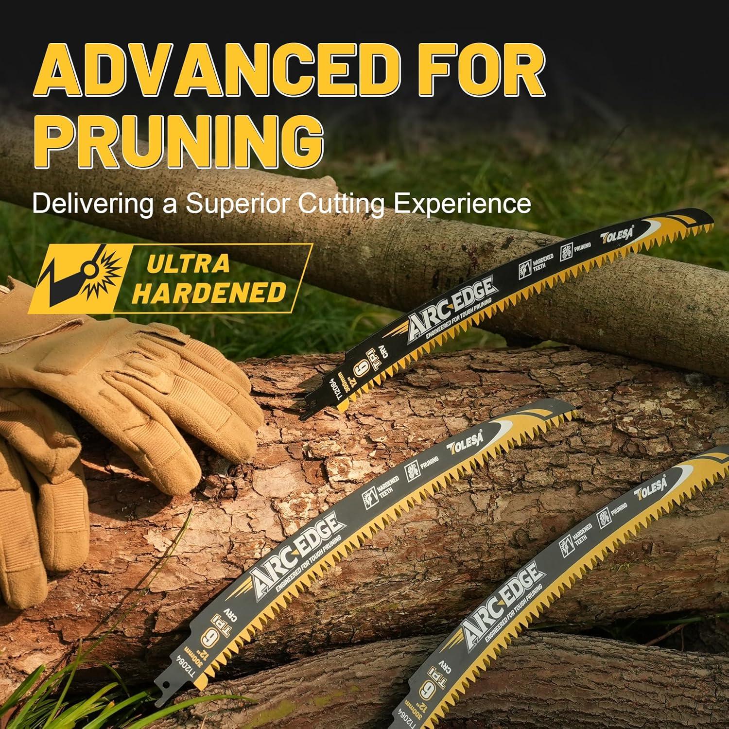 Juego de Hojas de Sierra Recíproca TOLESA 30.48cm 3 Piezas