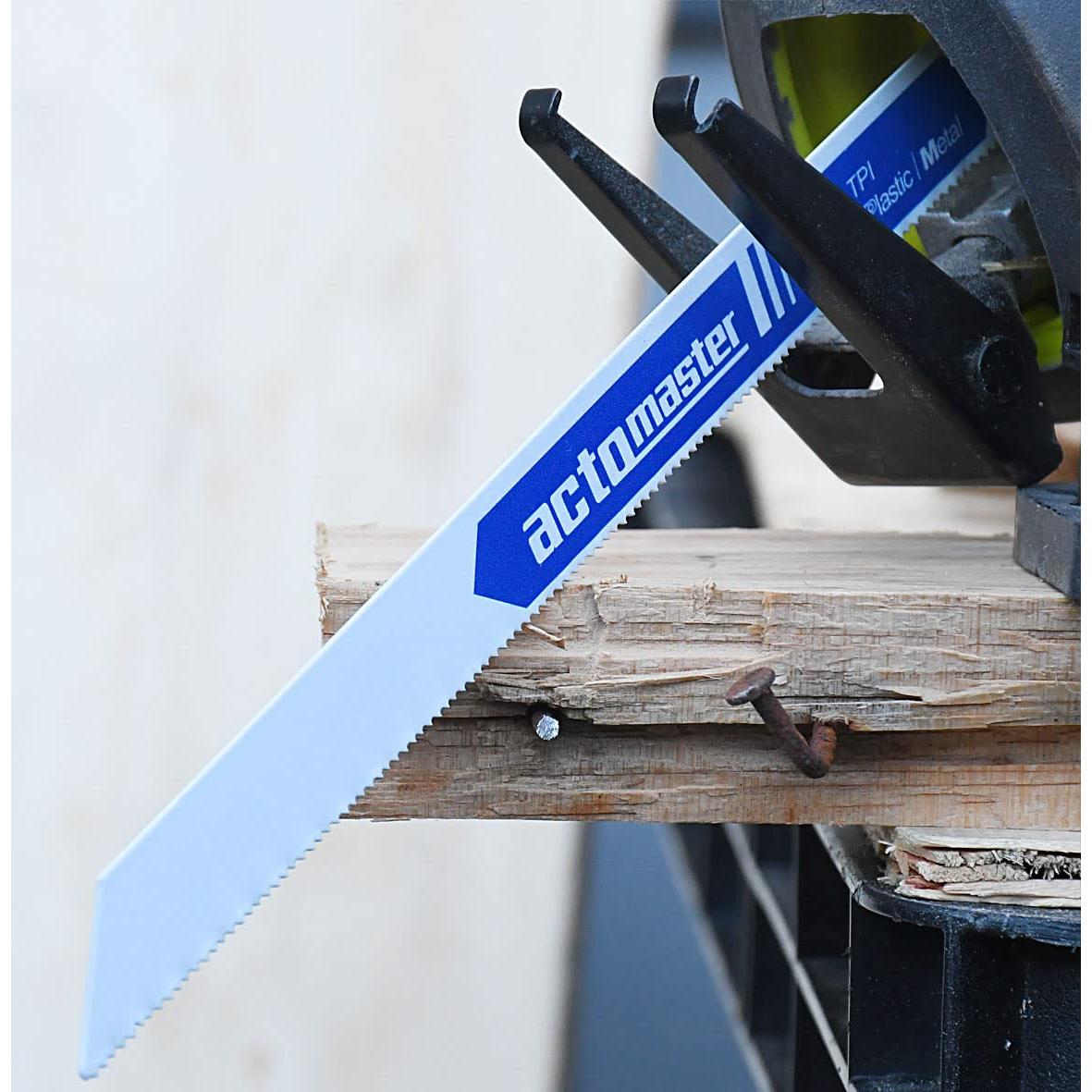 Hoja de sierra recíproca bi-metal Acto B&T 22.86 cm 14 TPI - Paquete de 5