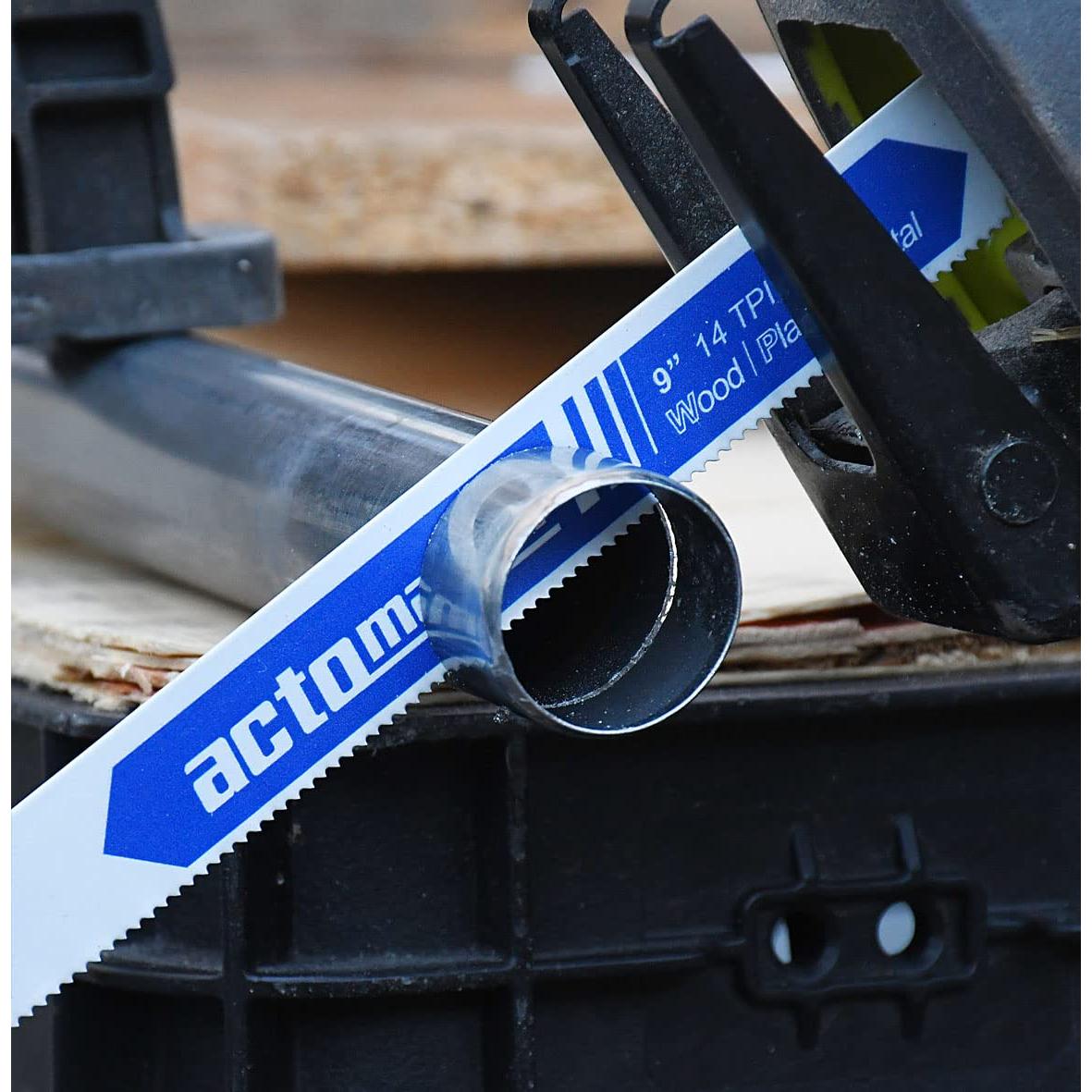 Hoja de sierra recíproca bi-metal Acto B&T 22.86 cm 14 TPI - Paquete de 5
