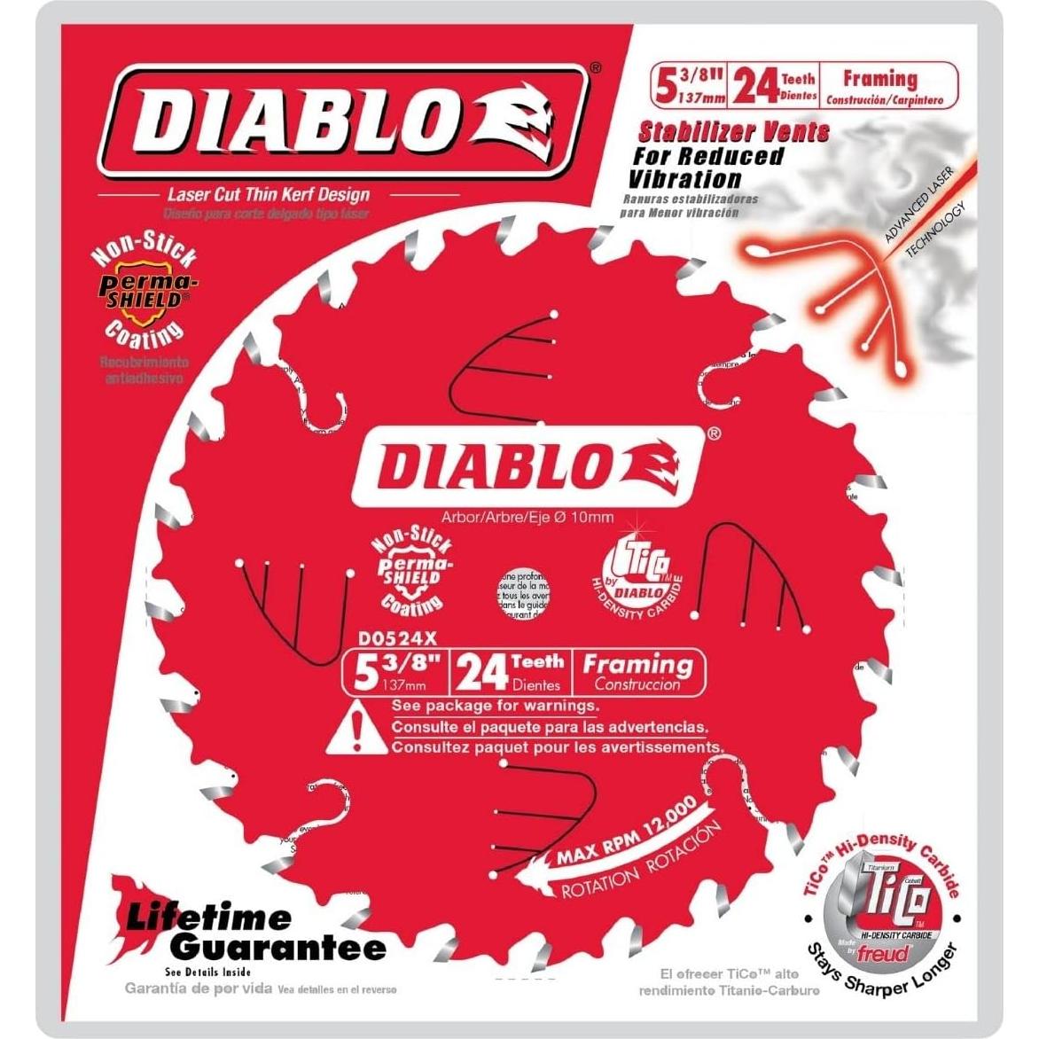 Hoja de sierra Diablo 14 cm Carburo TiCo 18 dientes ATB