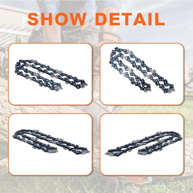 Cadena de sierra de poste 20V Mtanlo 901289001 3-Pack 8"