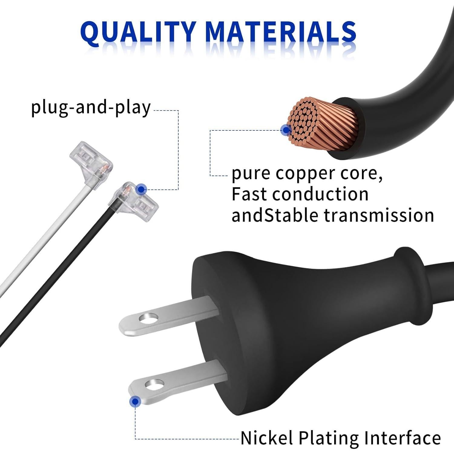 Cable de Alimentación 2.99m DZQPPC 33008114 para Herramientas BLACK+DECKER