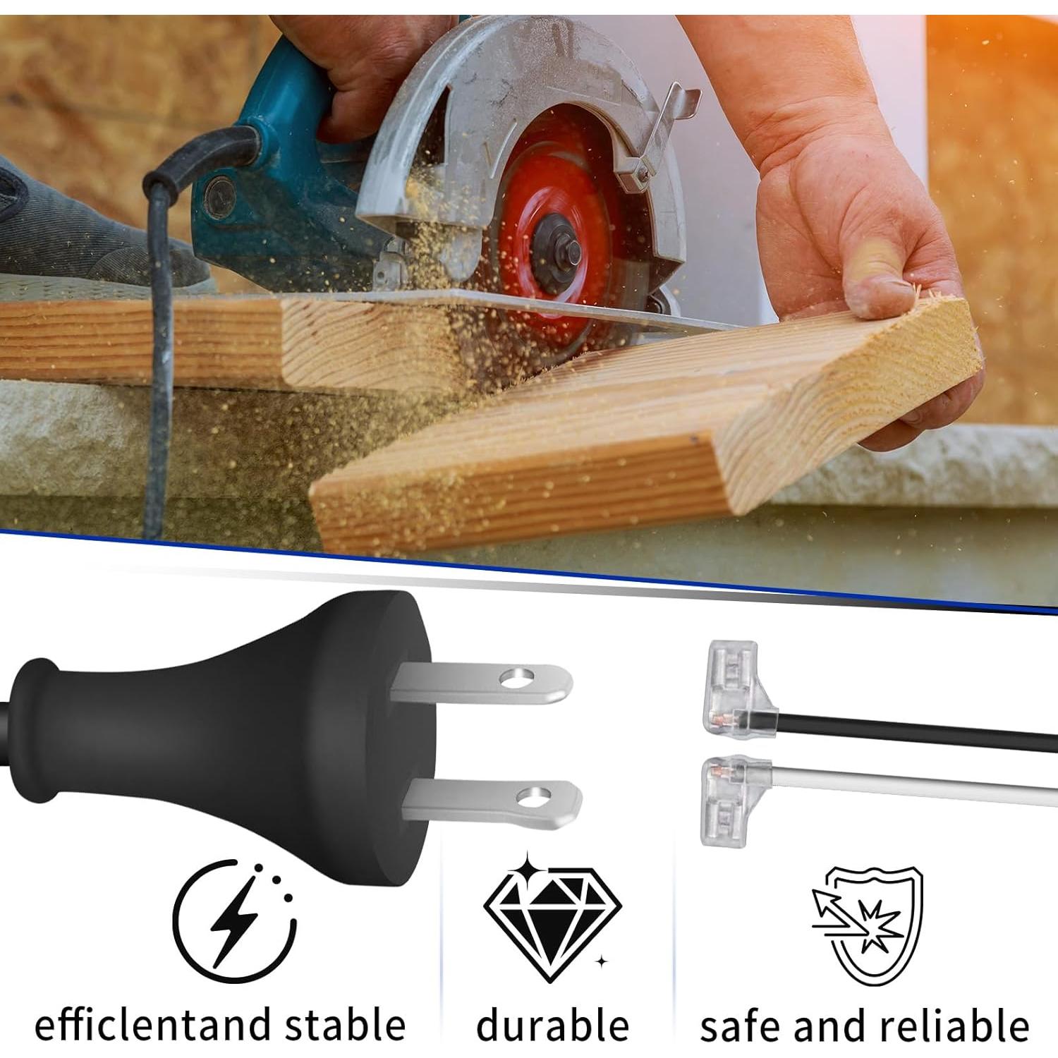 Cable de Alimentación 2.99m DZQPPC 33008114 para Herramientas BLACK+DECKER