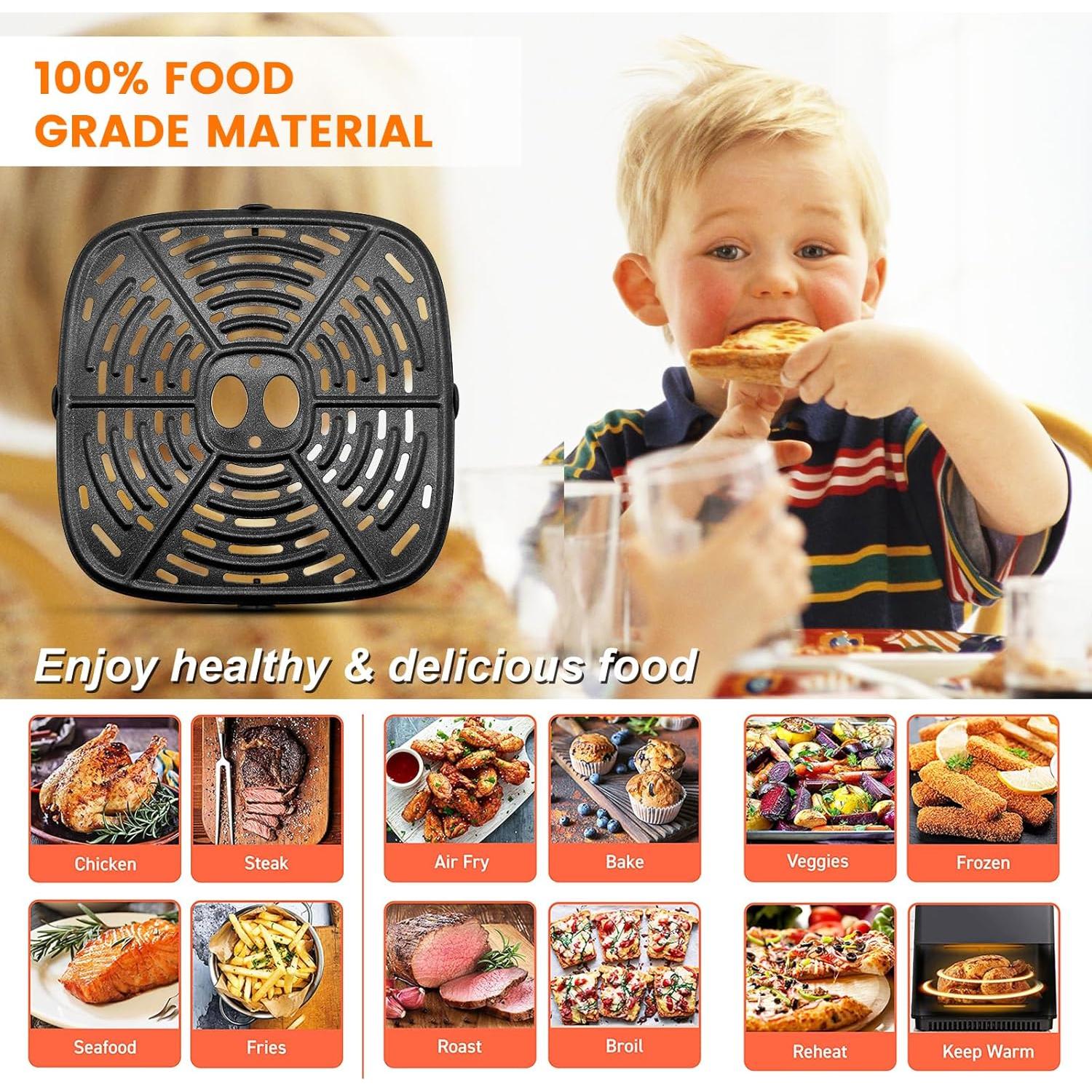 Plato de Parrilla Crisper Goodtechnical 20.5 cm para Freidora de Aire