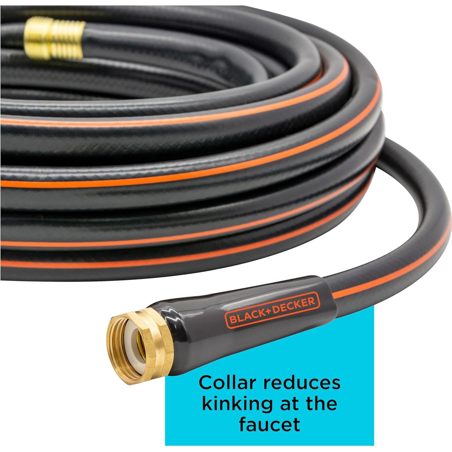 Manguera de Jardín Decker Negra 15.24 m 4 Capas 300 PSI